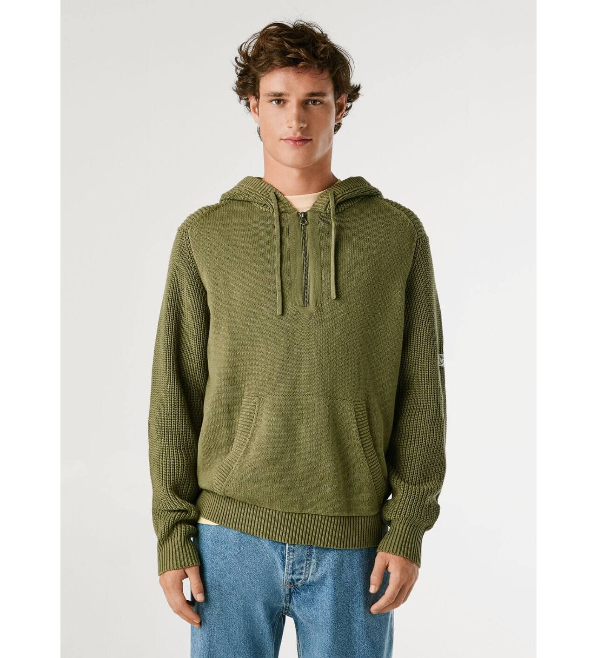 Pepe Jeans für Herren. PM7000014 Sweatshirt Phoenix grün (S), Lässig, Baumwolle