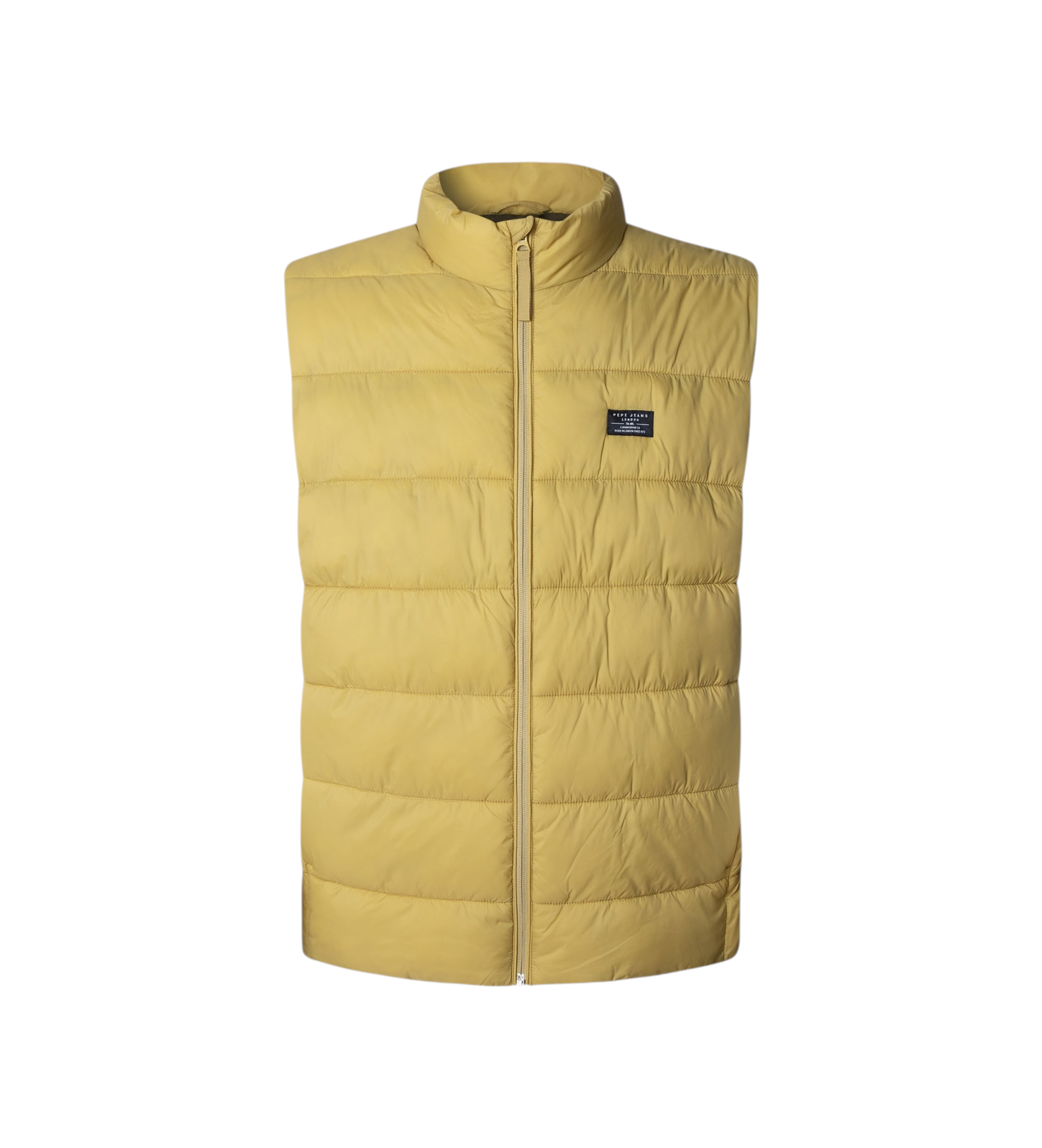 Pepe Jeans für Herren. PM4027189 Pufferweste gelb (L), Lässig, Polyamid