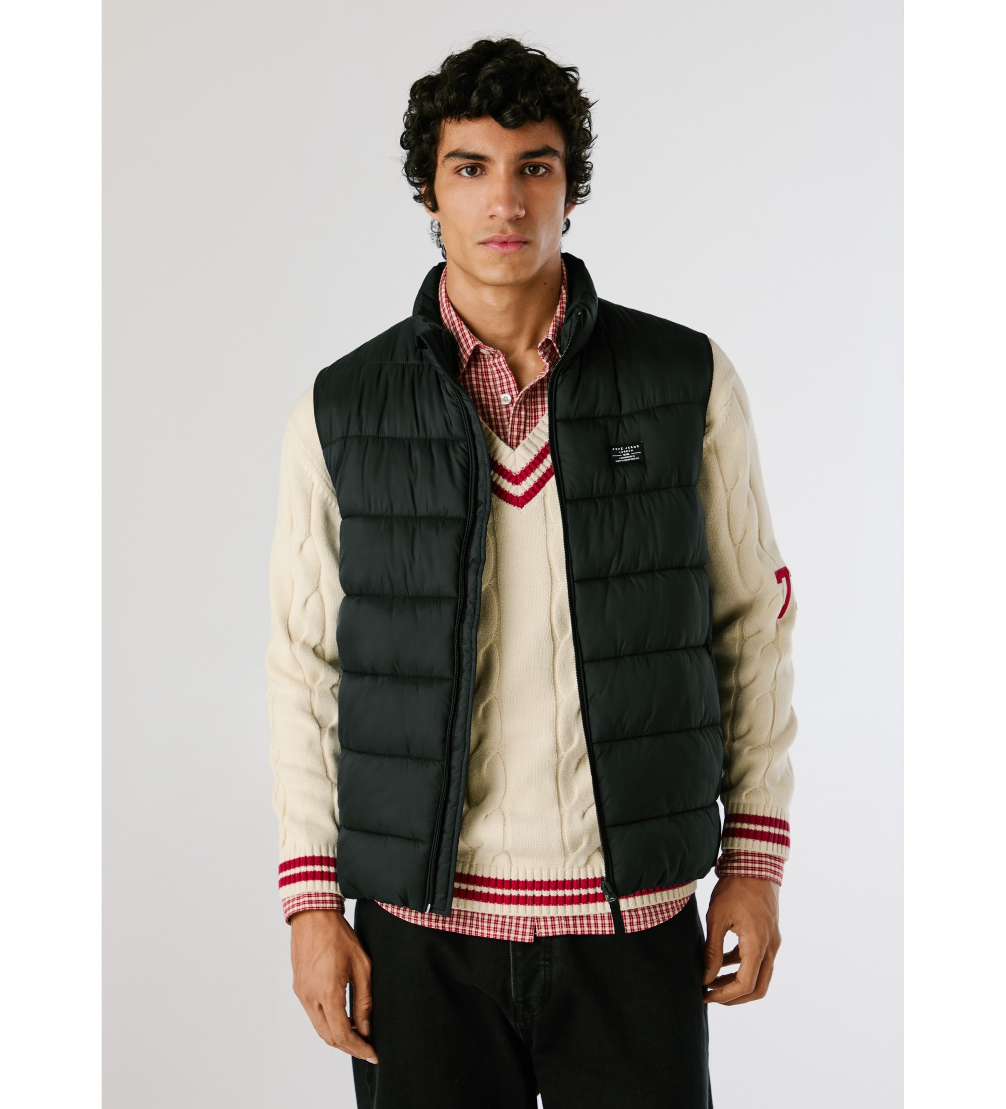 Pepe Jeans für Herren. PM4027189 Pufferweste schwarz (L), Lässig