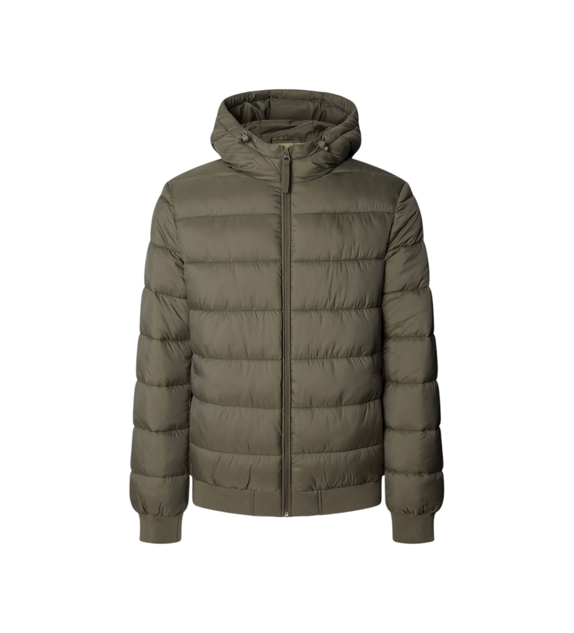 Pepe Jeans für Herren. PM4027187 Pufferkapuzenmantel grün (M), Lässig, Polyamid