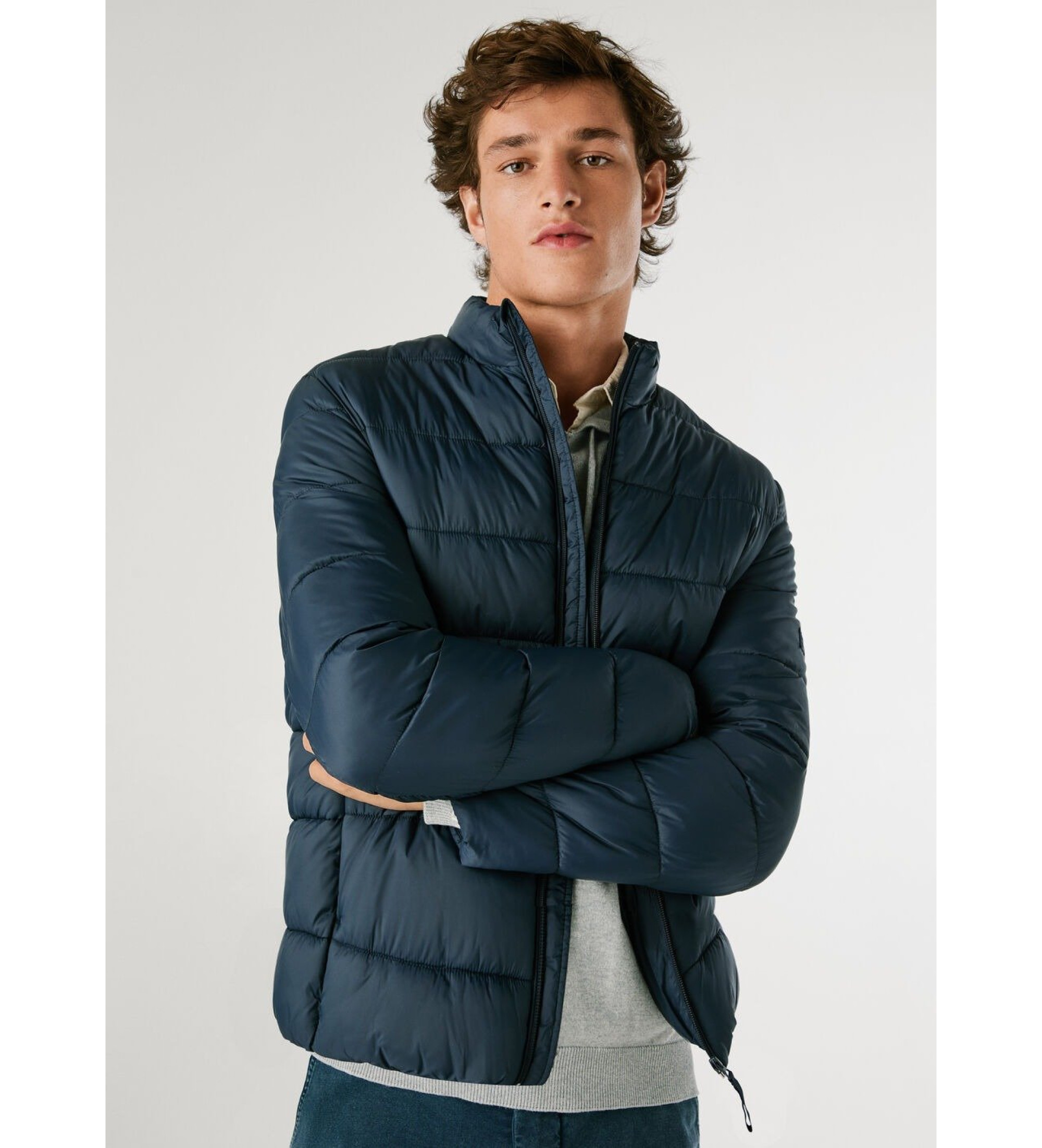 Pepe Jeans für Herren. PM4027171 Pufferjacke navy (M), Lässig, Polyamid, Marine