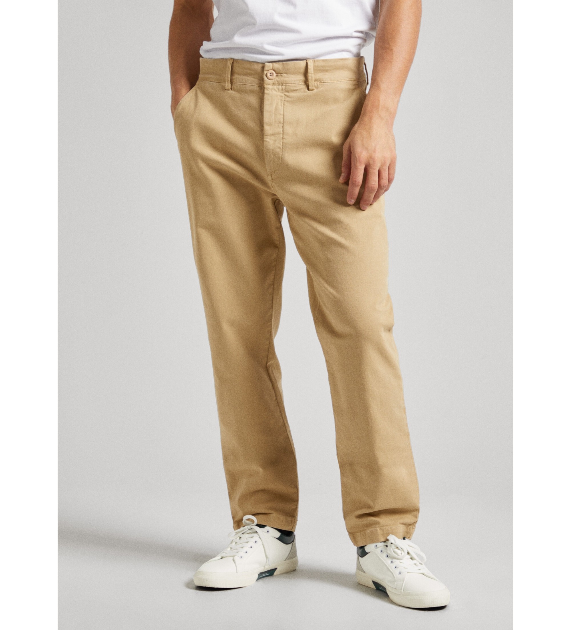 Pepe Jeansvoor mannen. PM211643 Beige Normale Chino Broek (28), Casual, Katoen