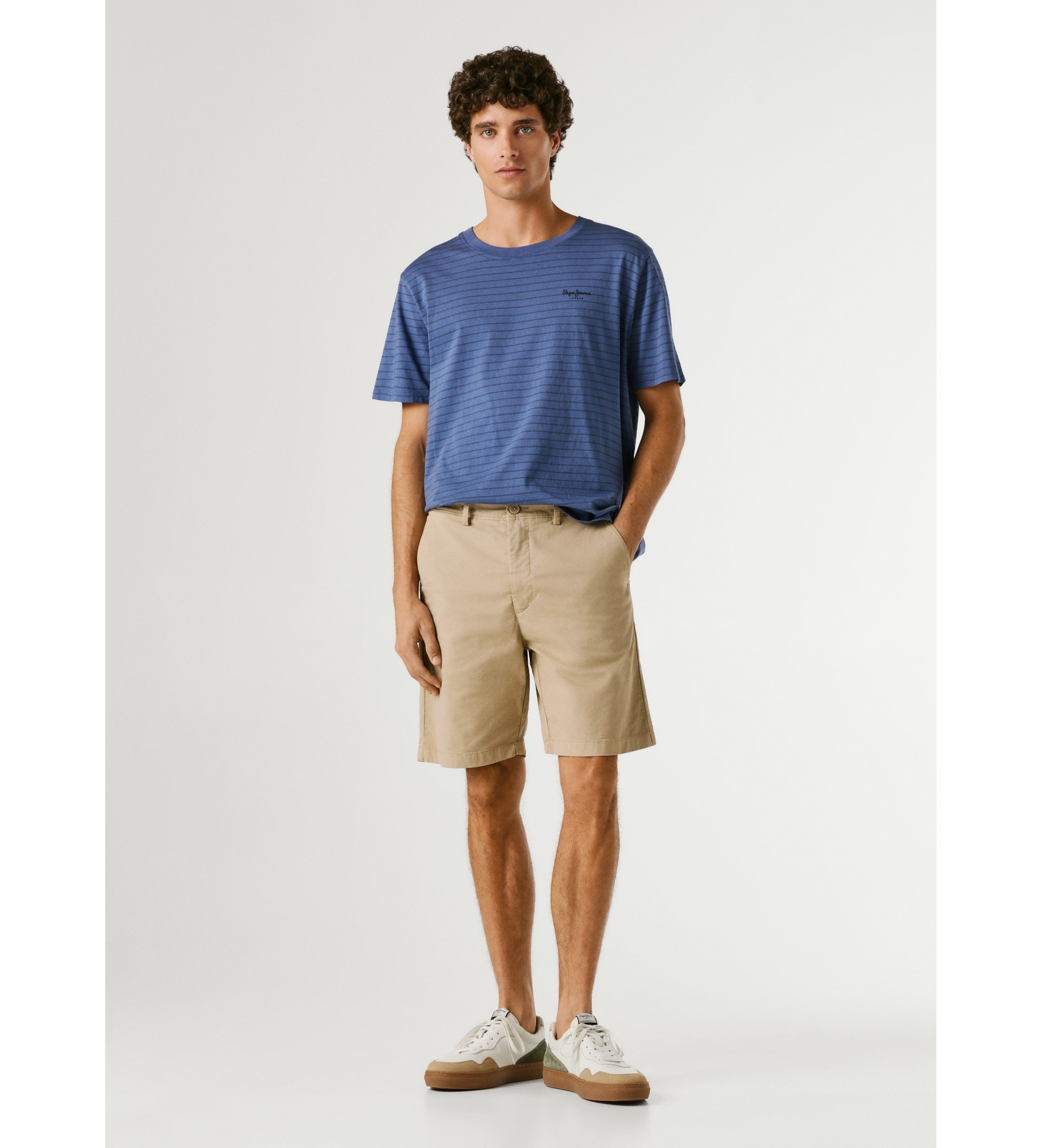 Pepe Jeansvoor mannen. PM8000034 Korte normale chino beige (32), Casual, Katoen