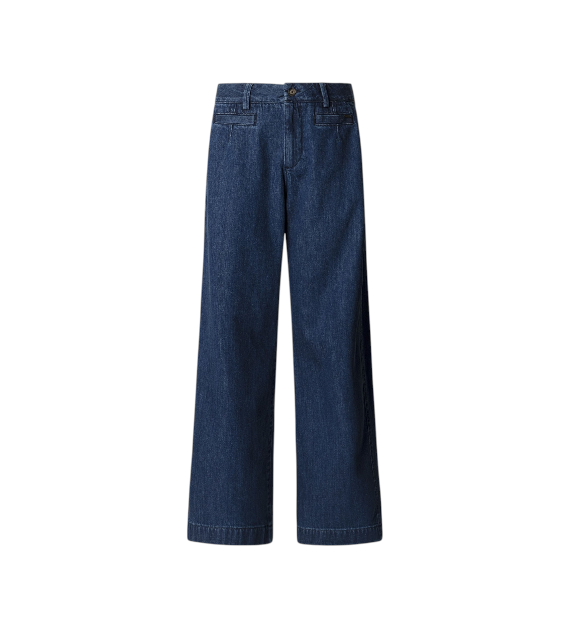 Pepe Jeans für Damen. PL20509286C4 Entspannte Chino Eva blau Hose (28/30), Lässig, Baumwolle
