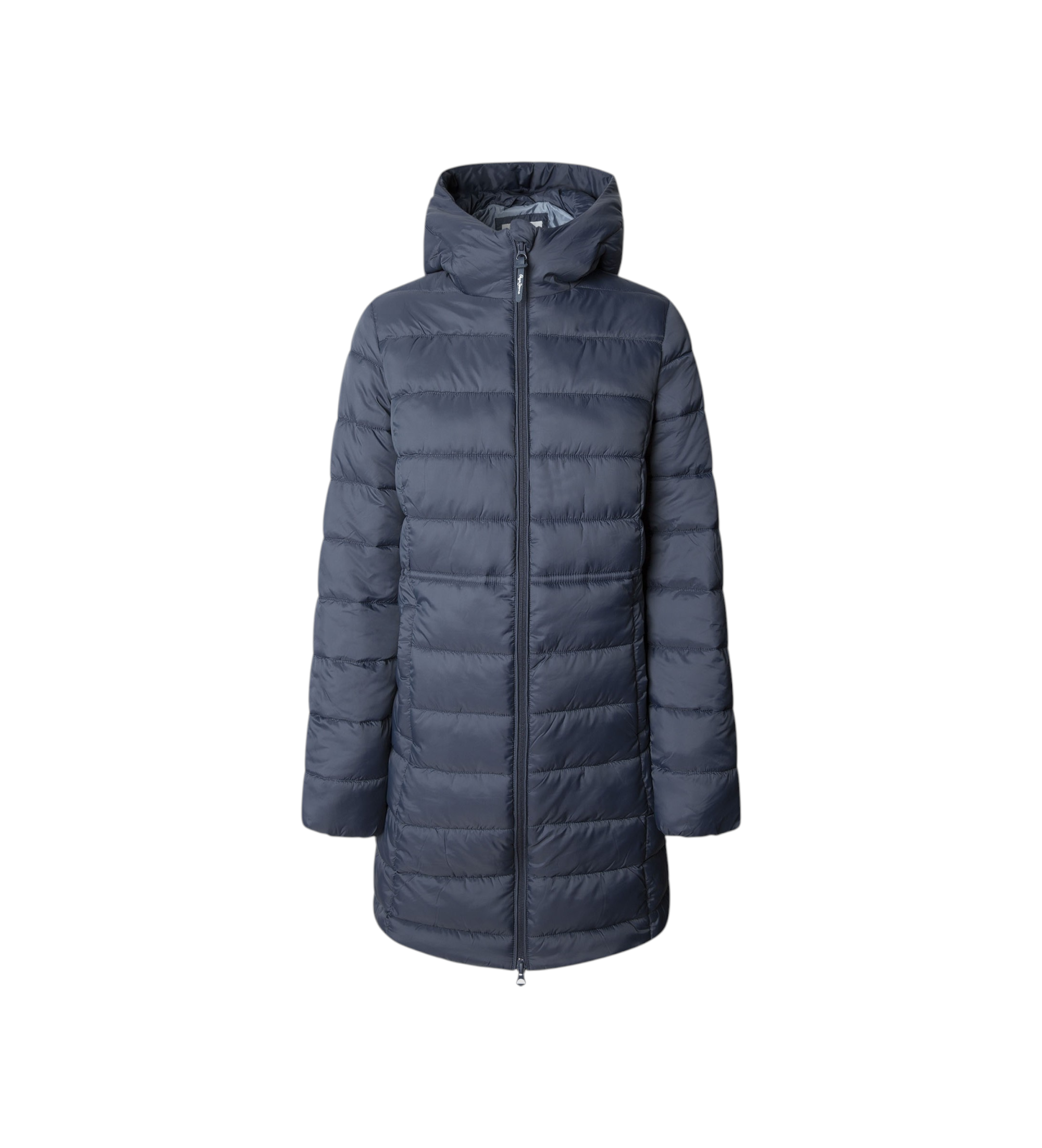 Pepe Jeans für Damen. PL4024372 Sally Langer Mantel navy (S), Lässig, Polyamid, Marine