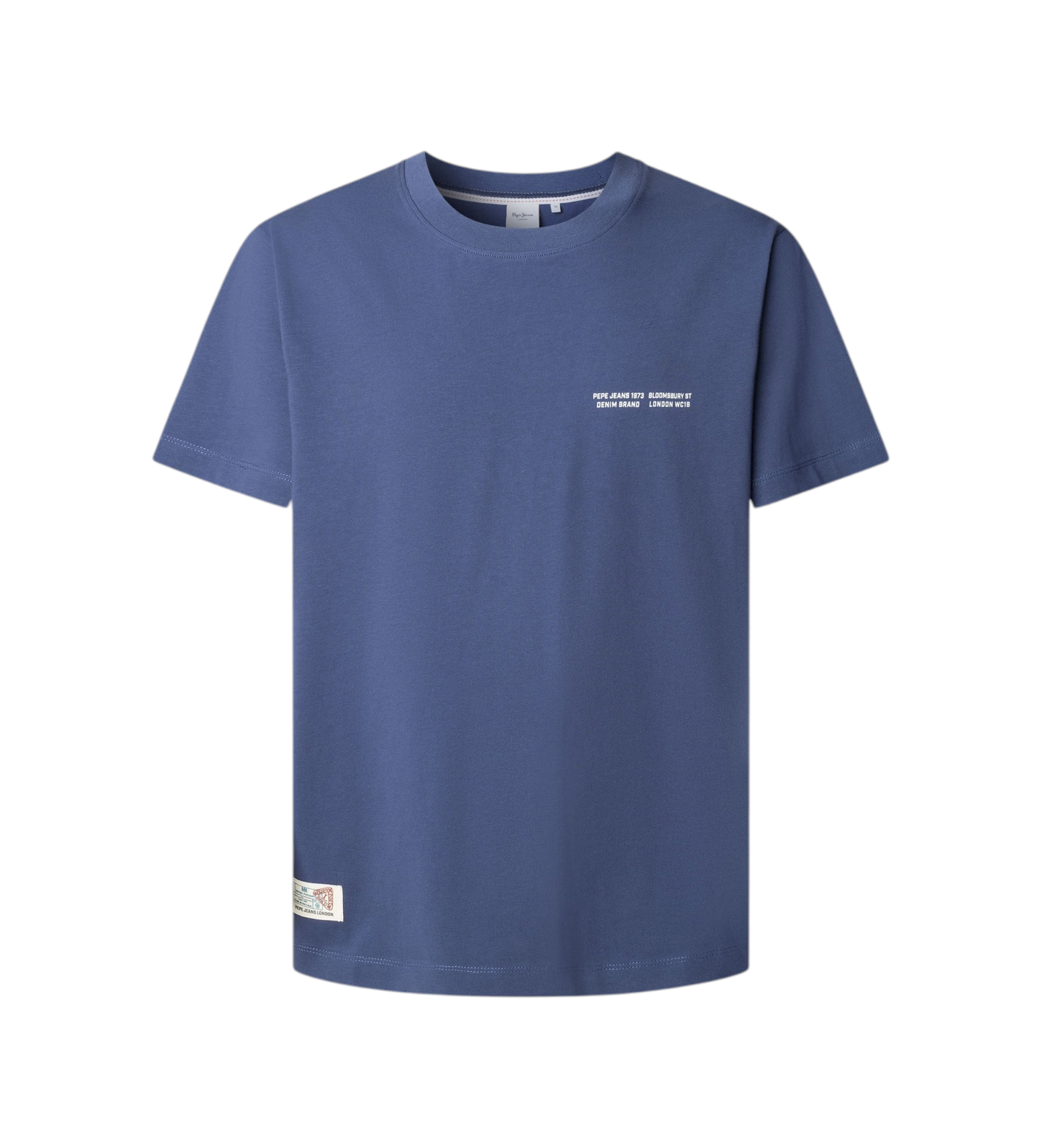 Pepe Jeans für Herren. PM5010294 Sean navy T-Shirt (L), Lässig, Baumwolle, Kurzarm, Marine