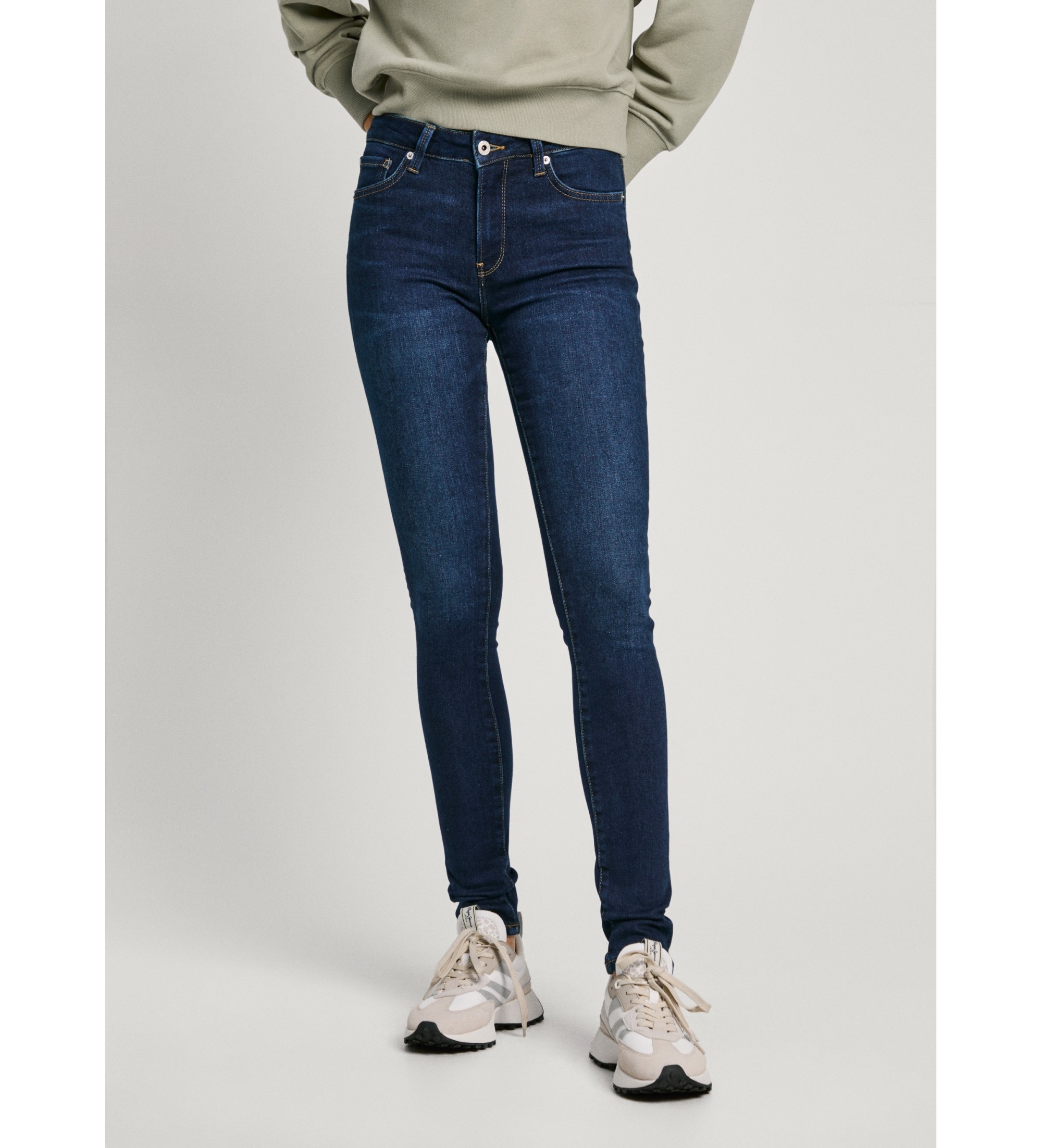 Pepe Jeans für Damen. PL204728CU1 Jeans Skinny Mw blau (27/30), Lässig, Baumwolle, Denim, Nachhaltig