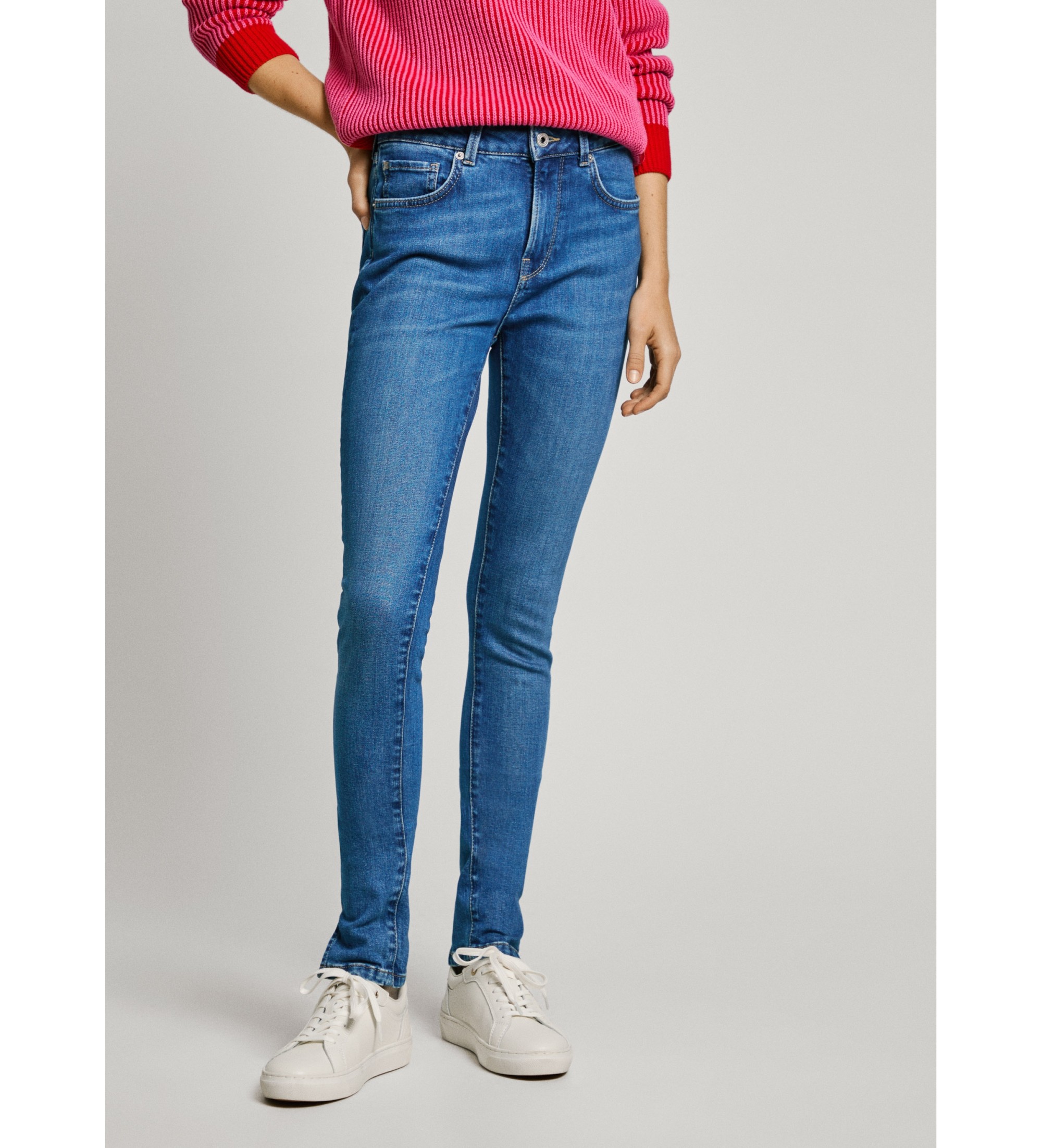 Pepe Jeans für Damen. PL204728NC3 Jeans im Skinny Fit Regent blau (28/30), Lässig, Baumwolle, Denim, Nachhaltig