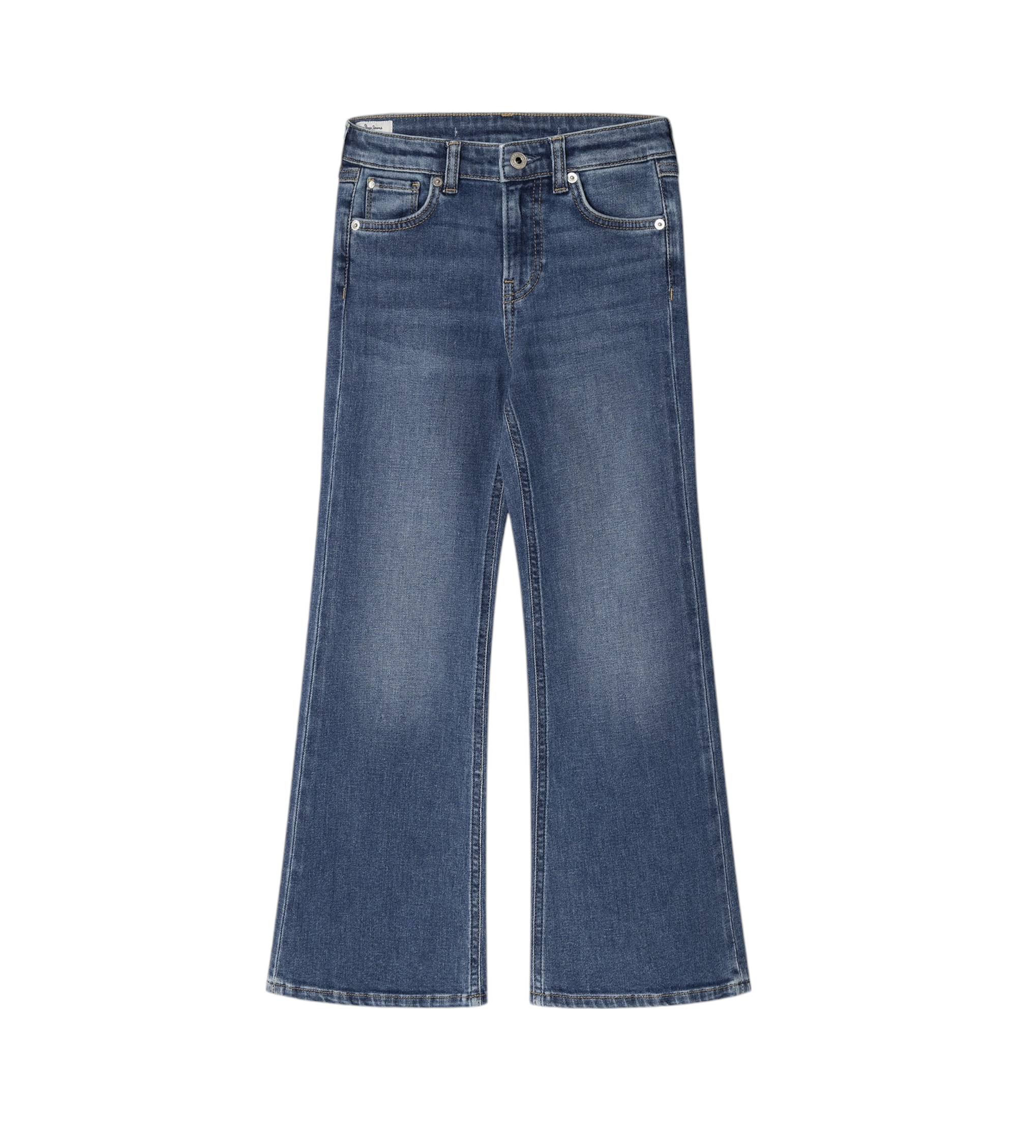 Pepe Jeans für Mädchen. PG201677IC4 Slim Fit Schlaghosen blau (12años= 152cm), Lässig, Baumwolle, Denim, Kinderbekleidung