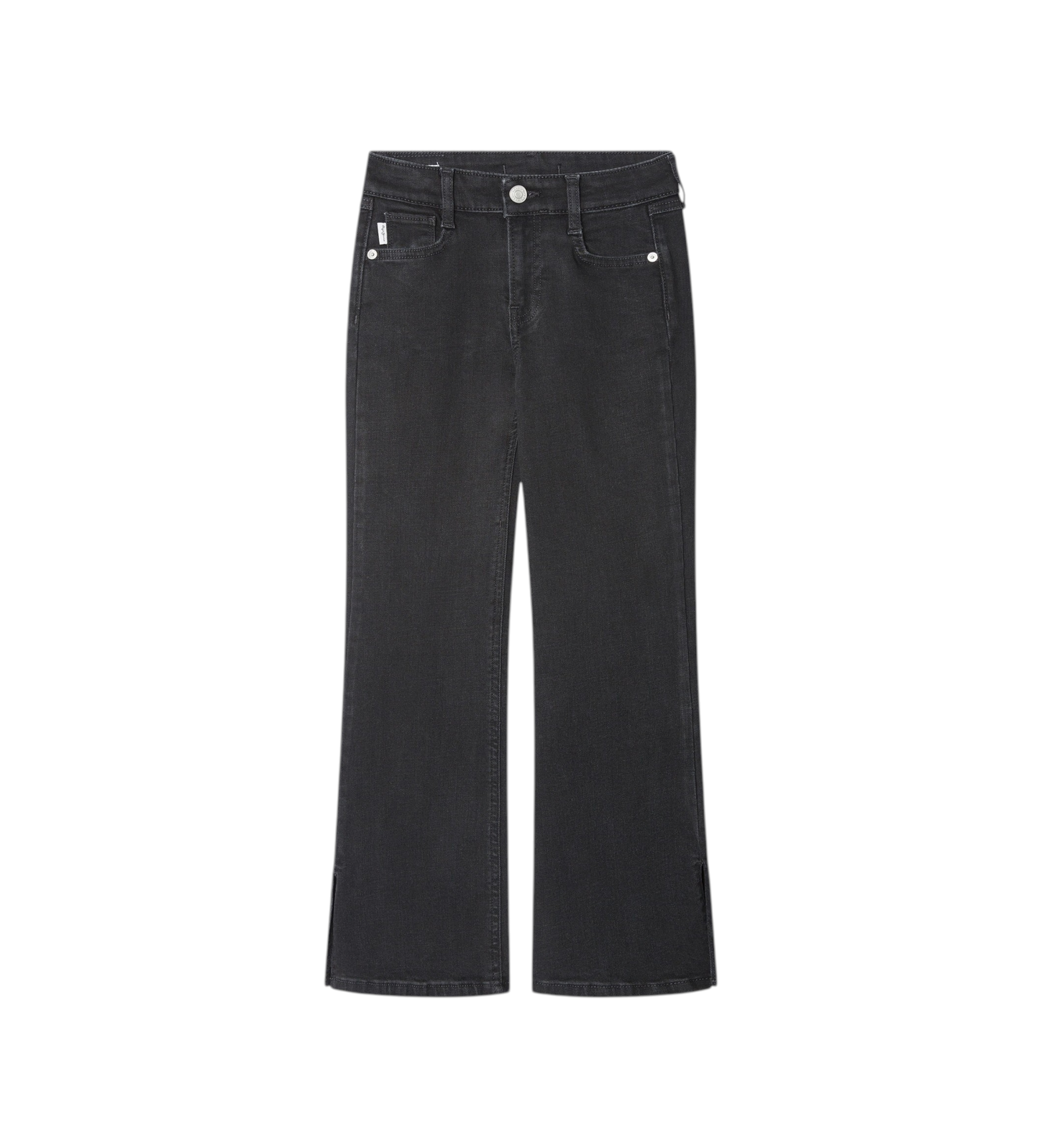 Pepe Jeans für Mädchen. PG20000069FB Schwarze Slim-Fit-Flare-Jeans (8años= 128cm), Lässig, Baumwolle, Kinderbekleidung