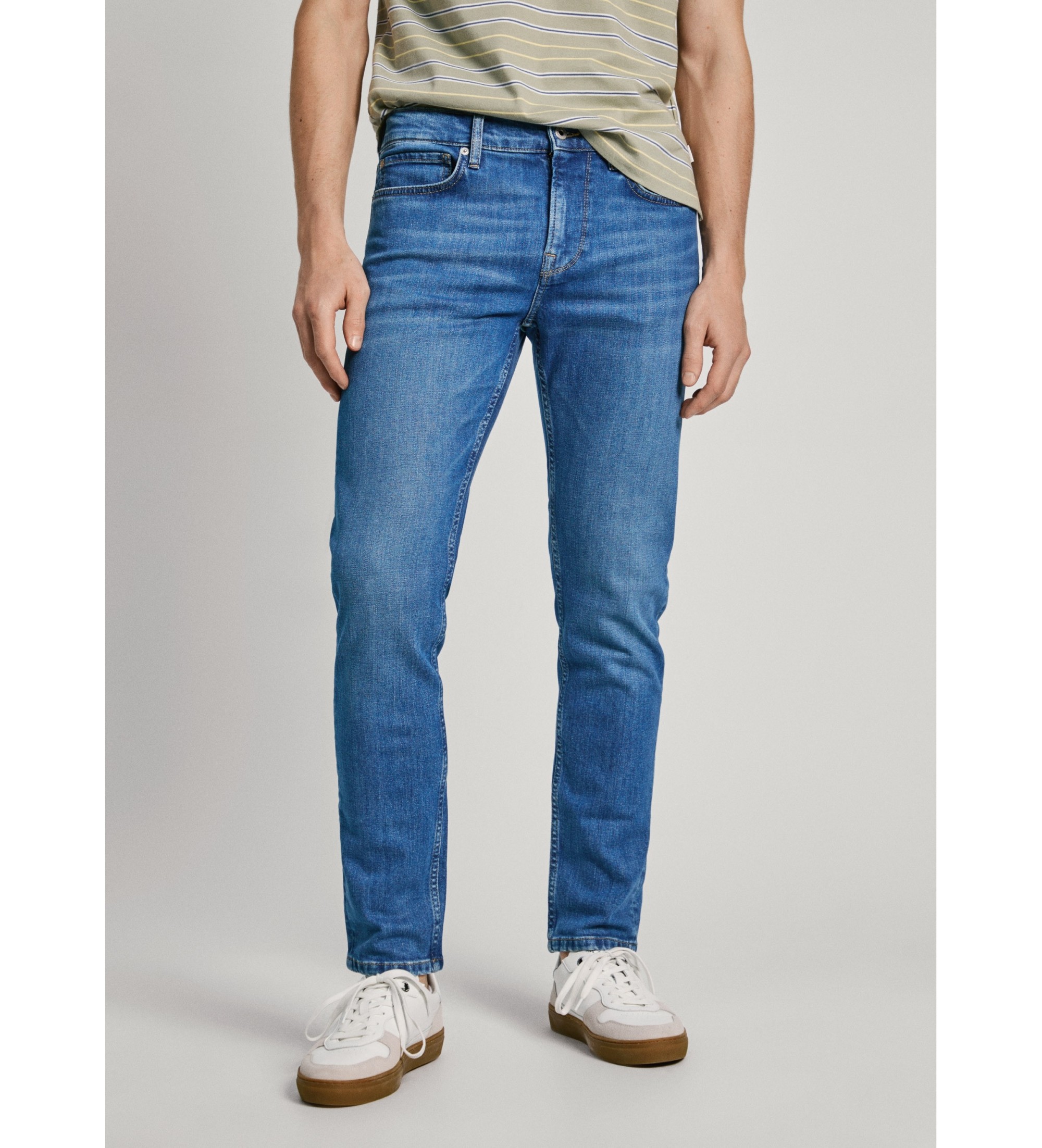 Pepe Jeans für Herren. PM207388HW1 Blaue Slim Jeans (32/32), Lässig, Baumwolle, Denim, Nachhaltig