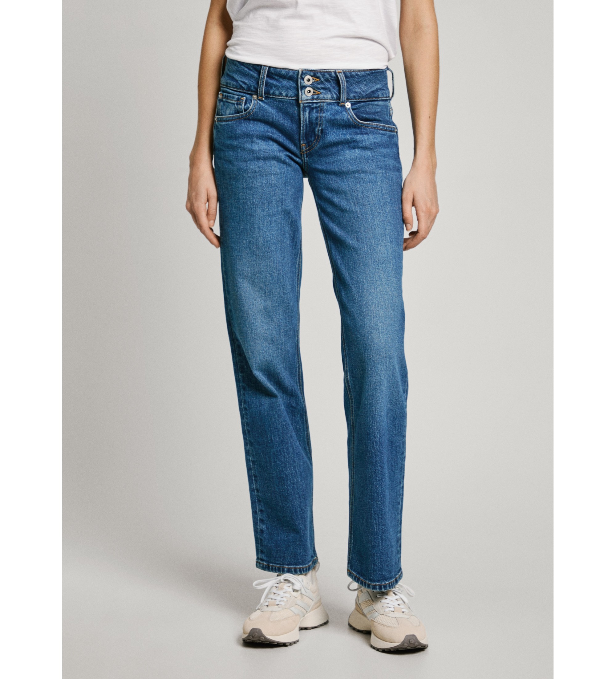 Pepe Jeans für Damen. PL204848EE3 Gerade geschnittene Jeans Venus blau (30/30), Lässig, Baumwolle, Denim, Nachhaltig