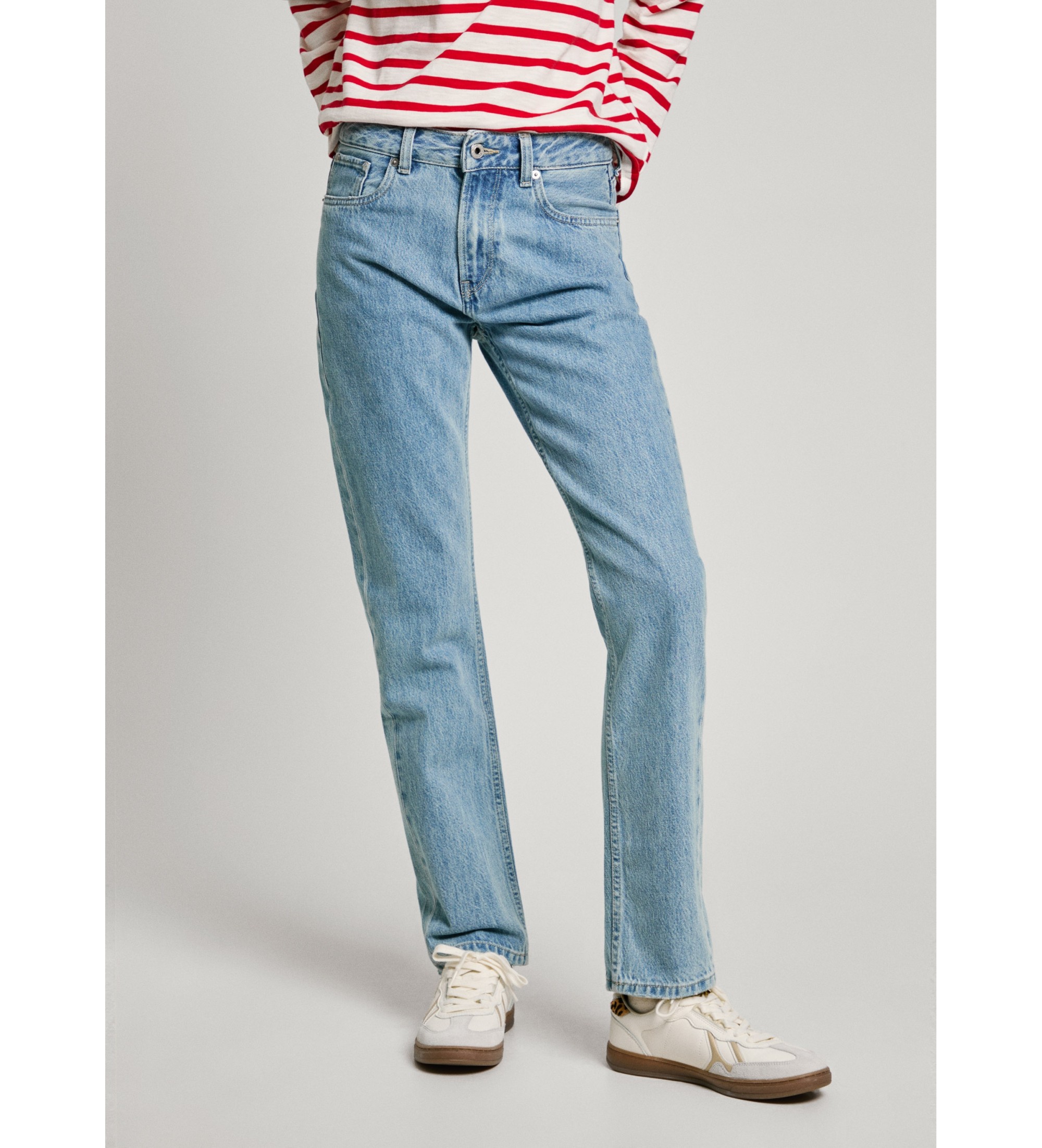 Pepe Jeansvoor vrouwen. PL204730MS4 Rechte jeans Mary blauw (29/30), Casual, Katoen, Denim, Duurzaam