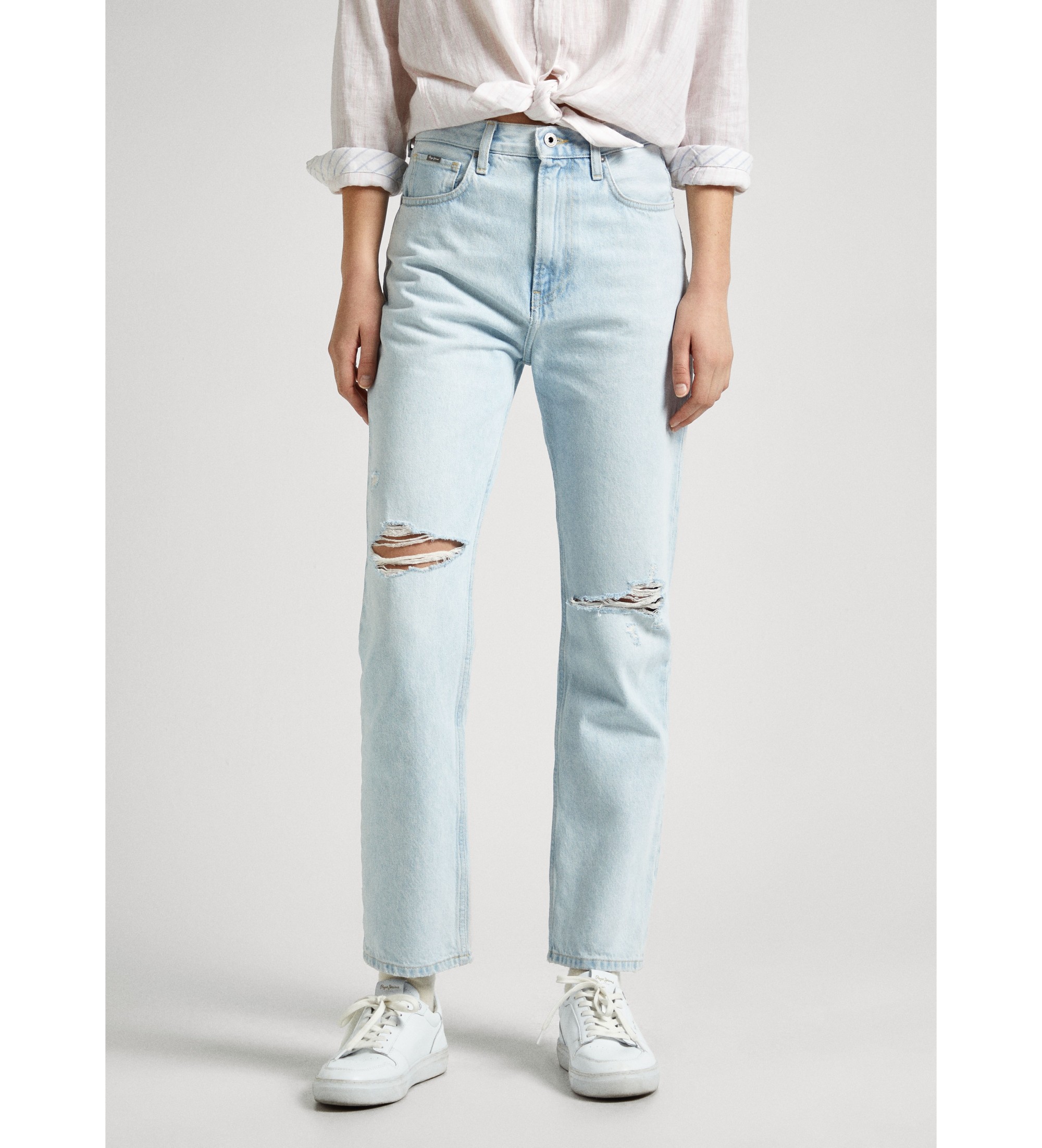 Pepe Jeansvoor vrouwen. PL204593RG7 Jens Recht blauw (32/30), Casual, Katoen