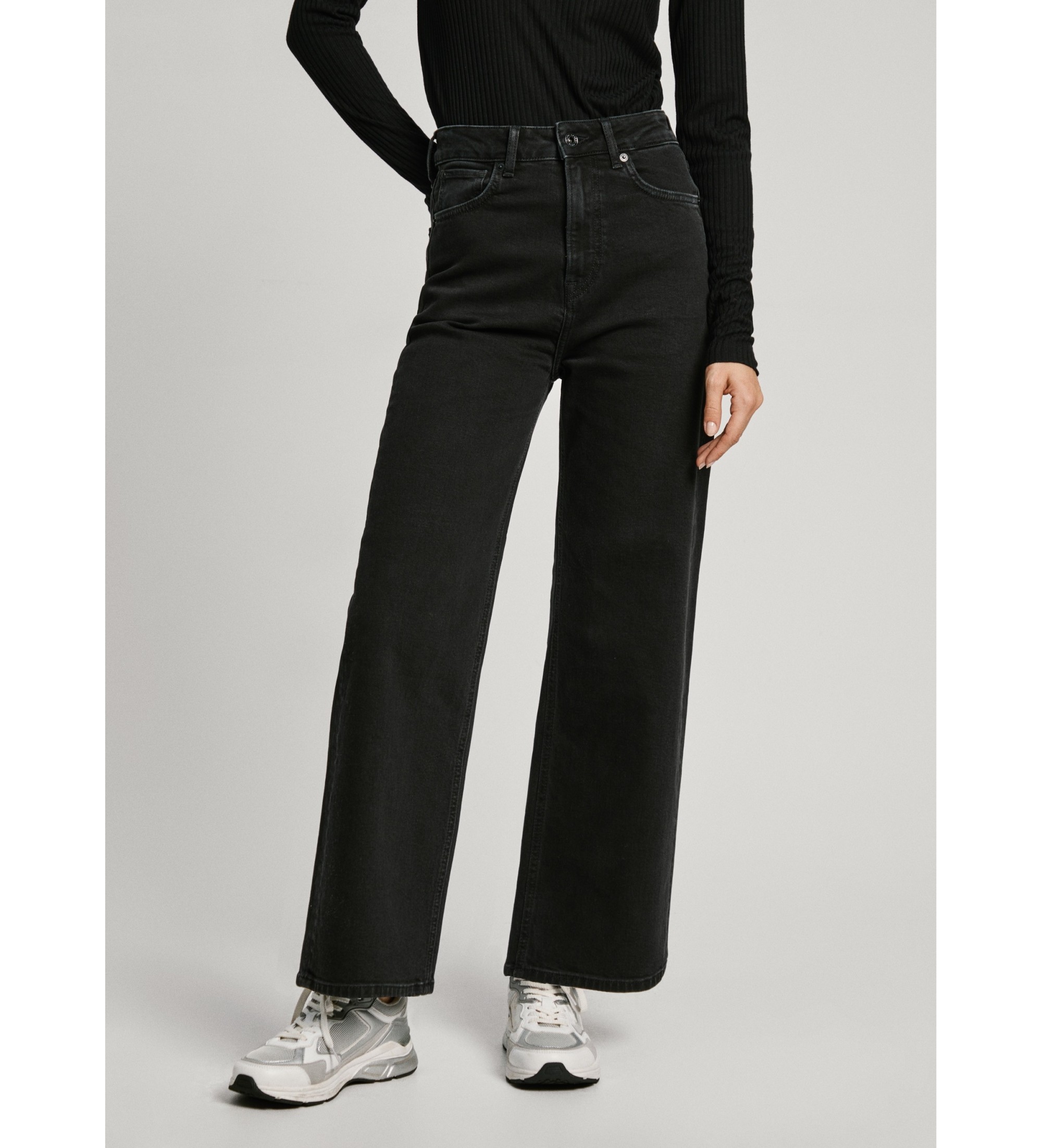 Pepe Jeans für Damen. PL204731XH2 Uhw Lexa gerade Jeans schwarz (28/32), Lässig, Baumwolle, Denim, Nachhaltig