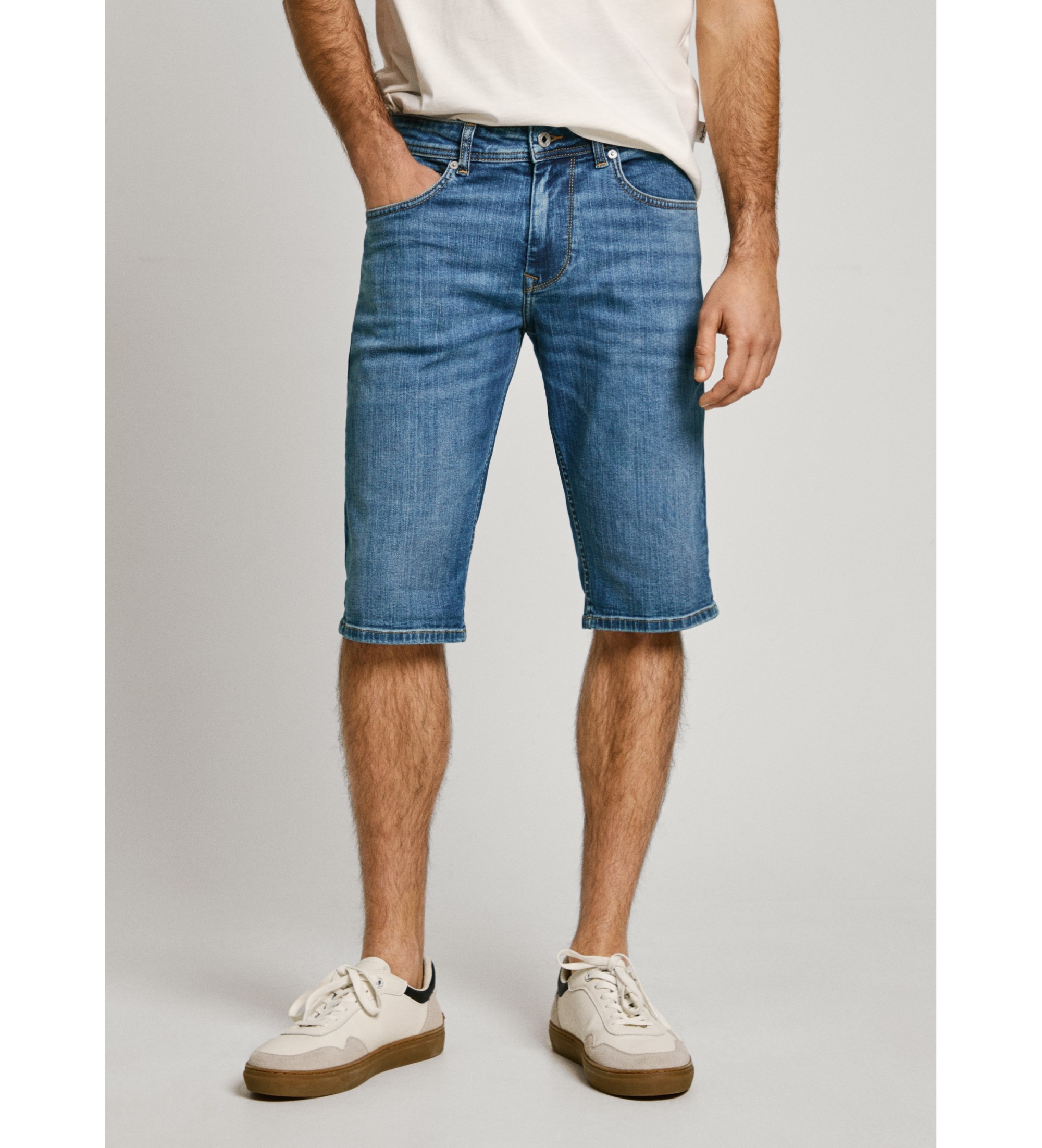 Pepe Jeans für Herren. PM801081EE5 Kurzer Straight Cash blau (29), Lässig, Baumwolle, Denim, Nachhaltig