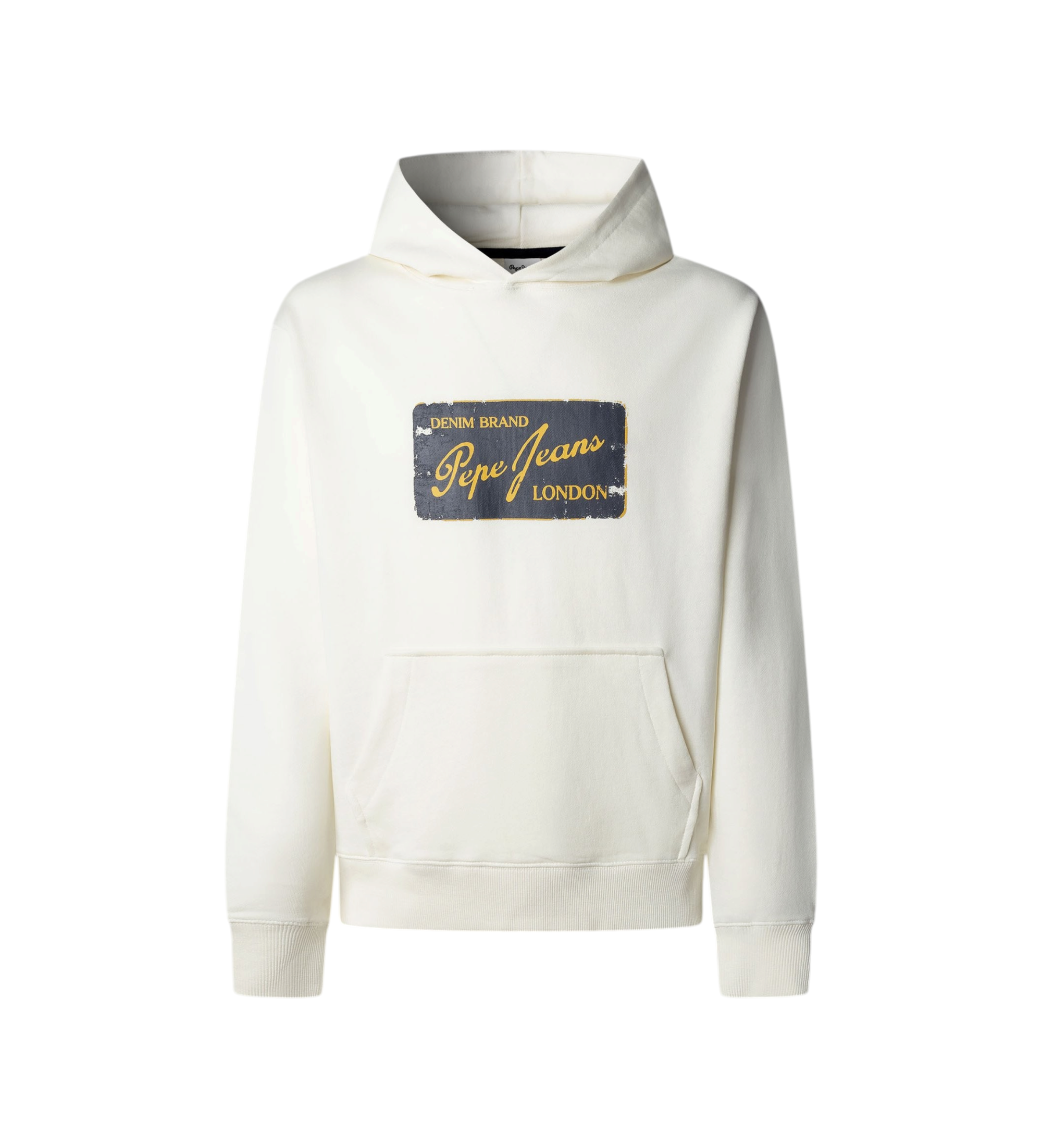 Pepe Jeans für Herren. PM5800162 Sweatshirt Suen weiß (S), Lässig, Baumwolle