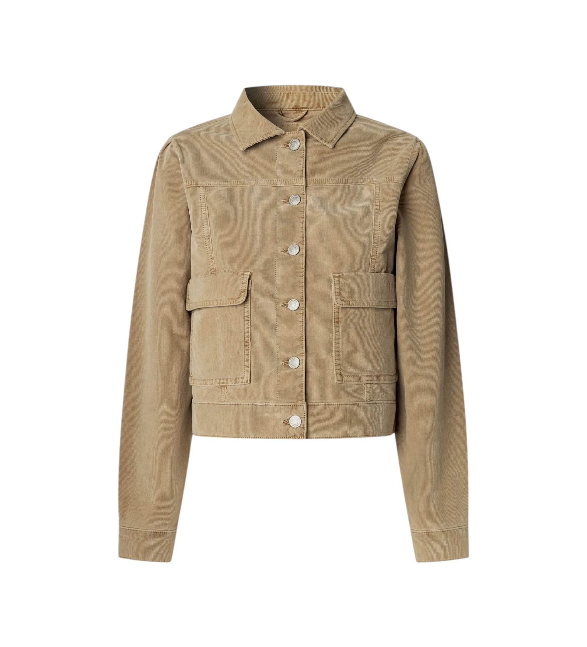 Pepe Jeans für Damen. PL4024374 Jacke Sunny beige (XS), Lässig, Baumwolle