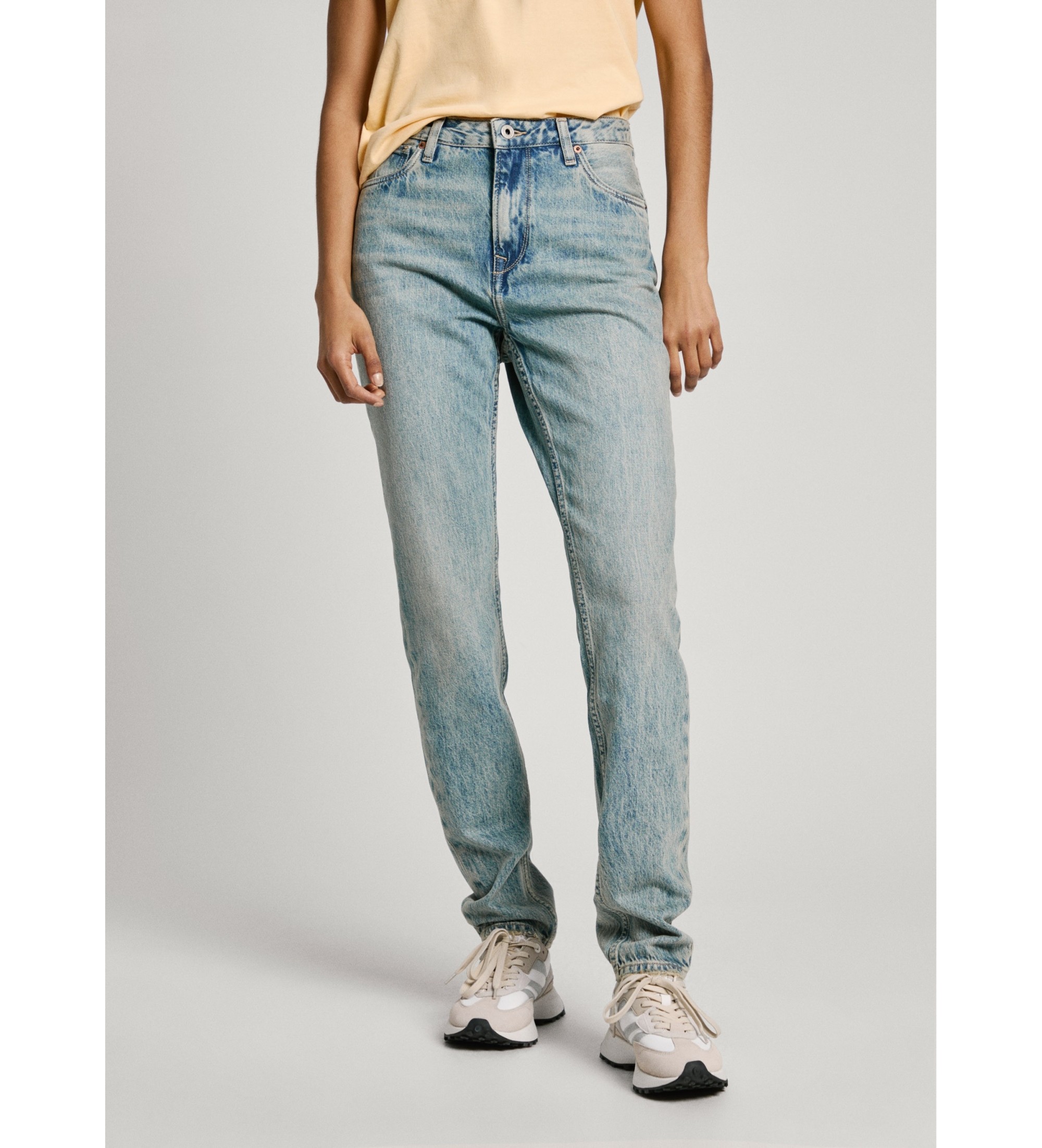 Pepe Jeans für Damen. PL204591MS1 Jeans Tapered Hw blau (26/30), Lässig, Denim, Bio-Baumwolle, Nachhaltig