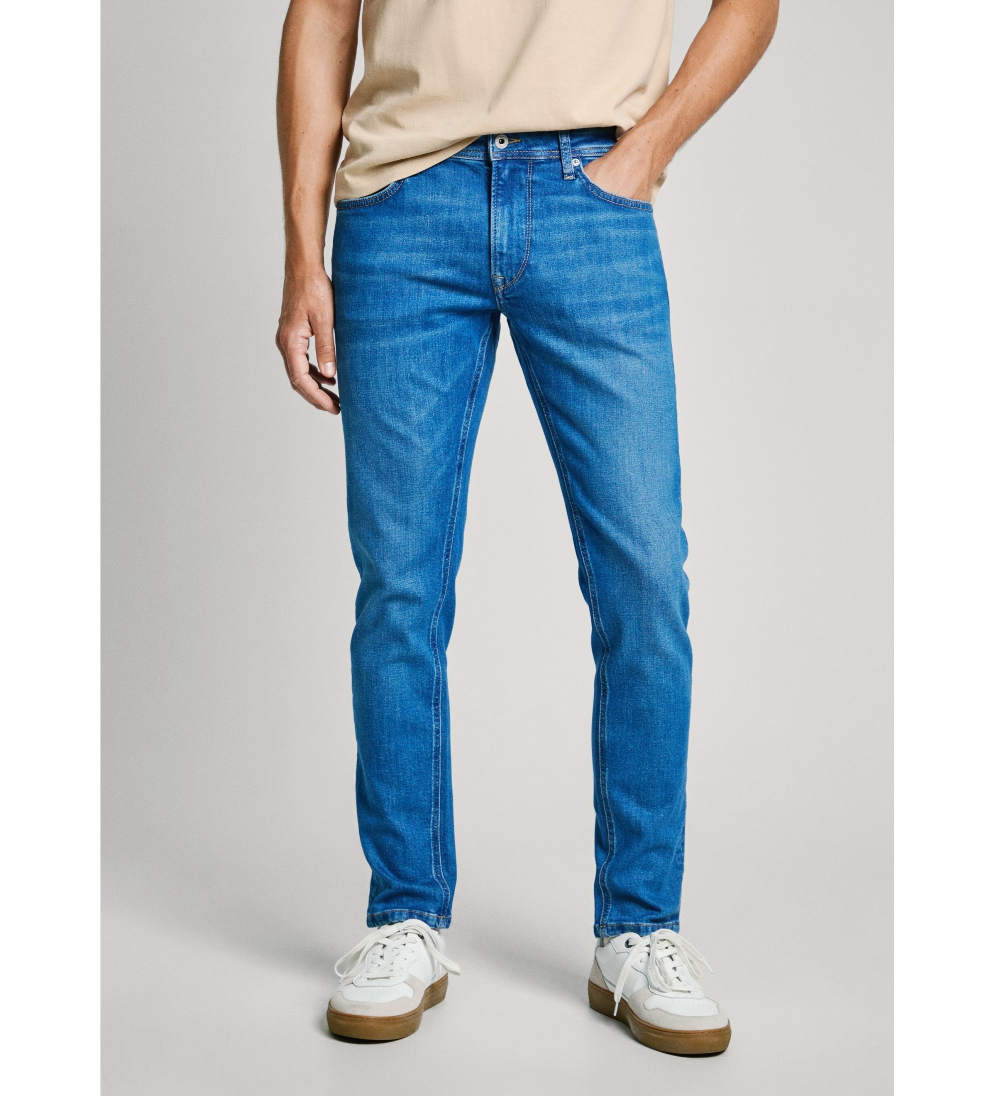 Pepe Jeans für Herren. PM207390HW1 Jeans Tapered Stanley blau (32/32), Lässig, Baumwolle, Denim, Nachhaltig