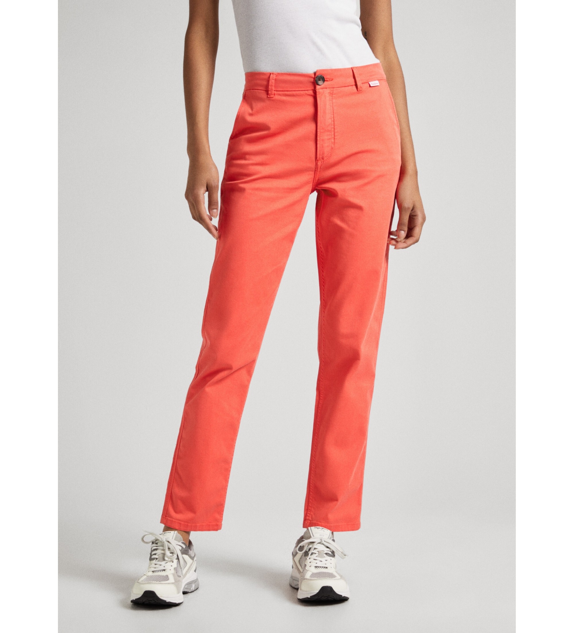Pepe Jeansvoor vrouwen. PL211696 Tracy broek rood (25/30), Casual, Katoen