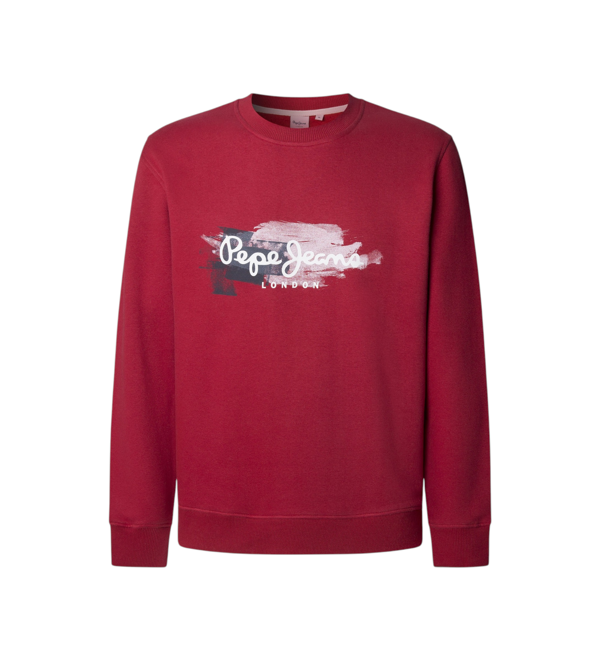 Pepe Jeans für Herren. PM5800026 Sweatshirt Trey rot (L), Lässig, Baumwolle