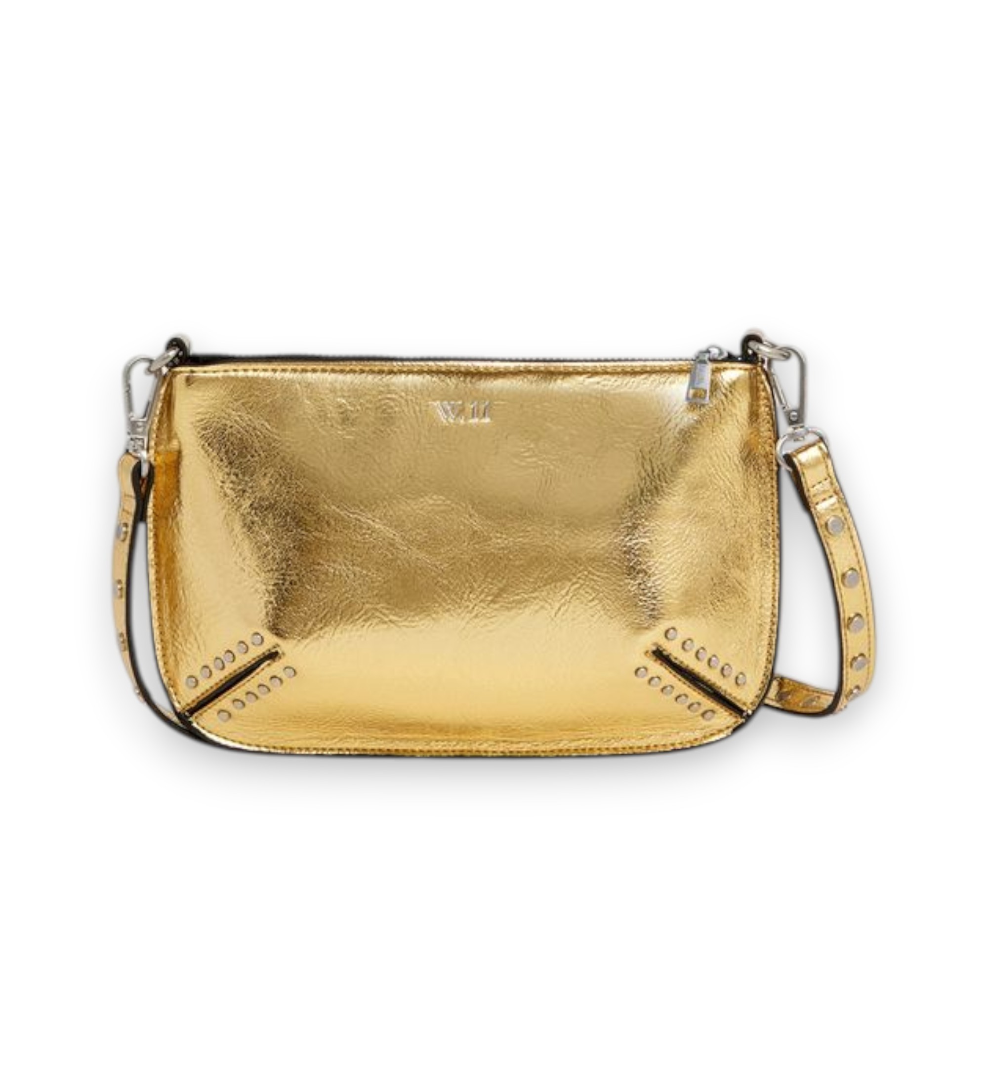 Pepe Jeans für Damen. PL031661 Valeria Glimmer goldene Handtasche (OSFA), Lässig, Polyurethan