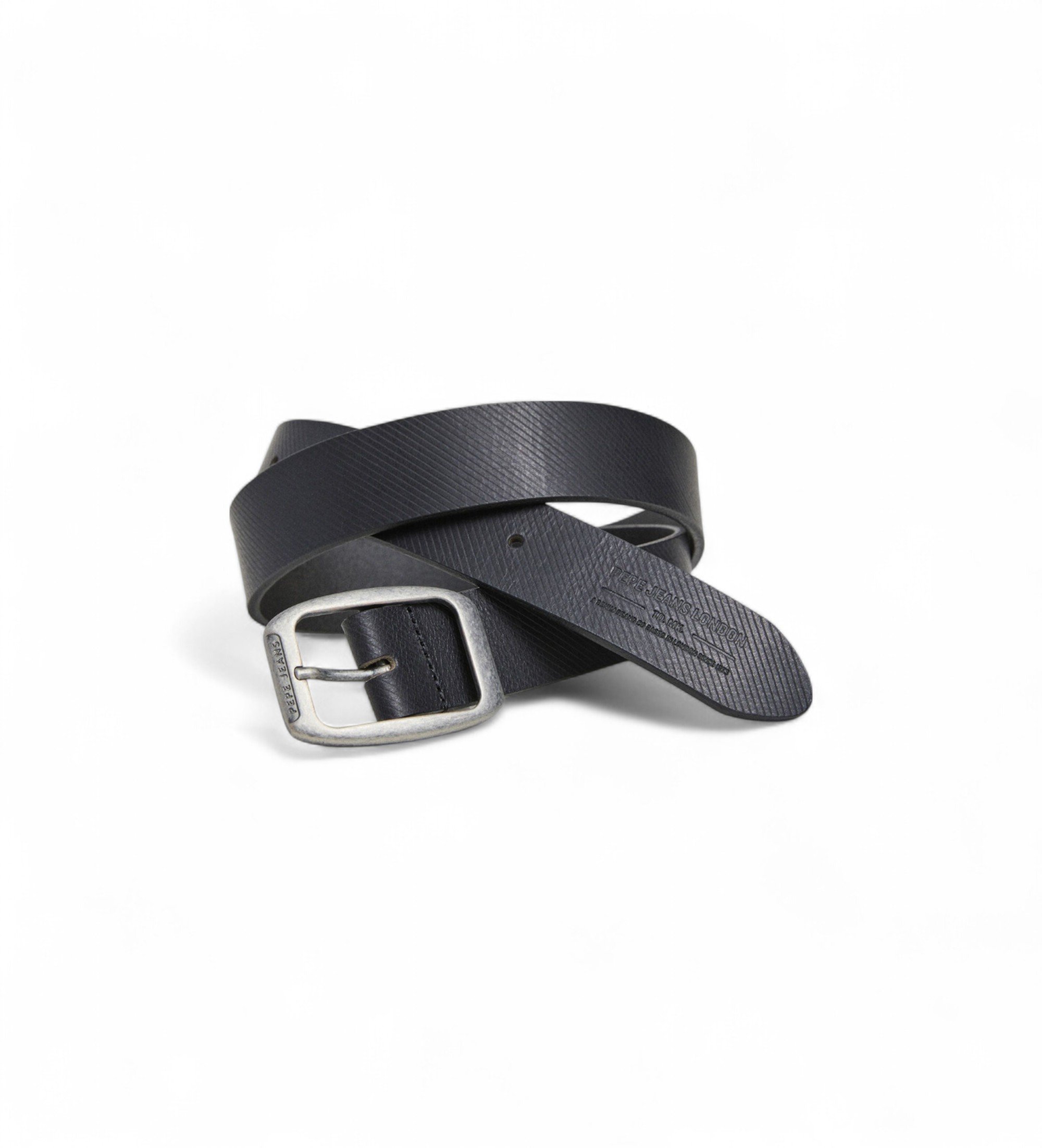 Pepe Jeans für Herren. PM021025 Wade Gürtel schwarz (105 cm), Lässig, Leder