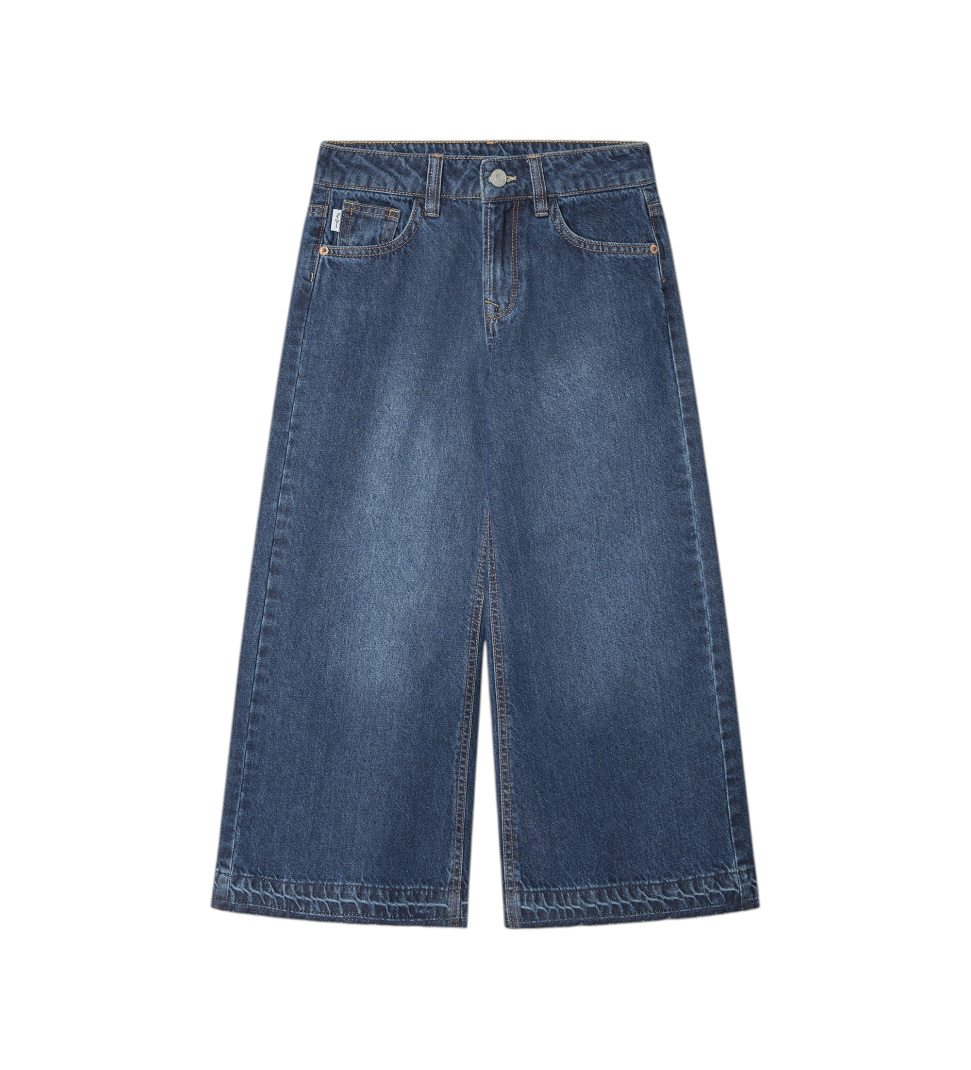 Pepe Jeans für Mädchen. PG20000056F0 Weit geschnittene Jeans blau (8Años= 128cm), Lässig, Baumwolle, Denim, Kinderbekleidung