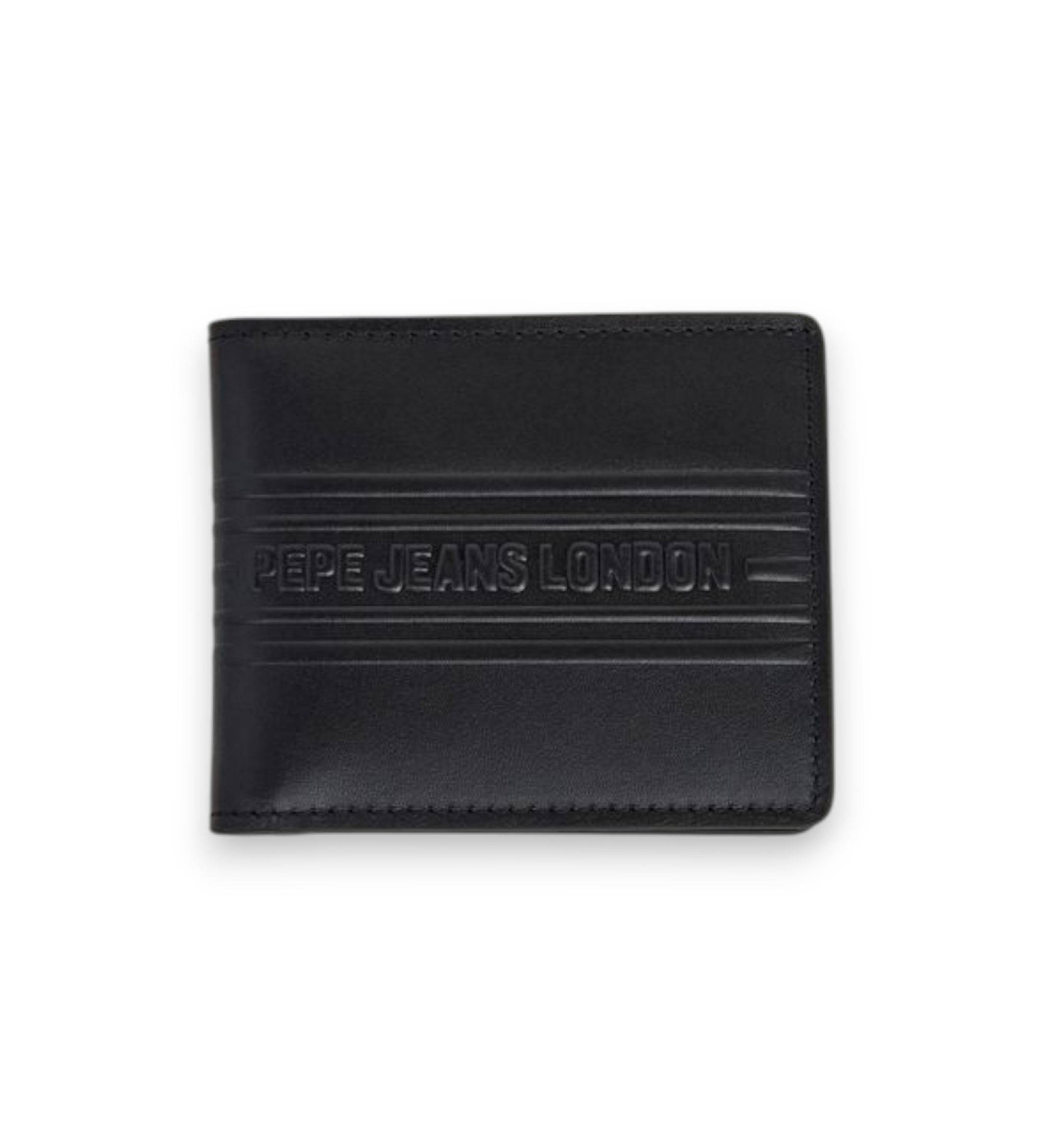 Pepe Jeans für Herren. PM070386 Wolf Portemonnaie schwarz (OSFA), Lässig, Leder