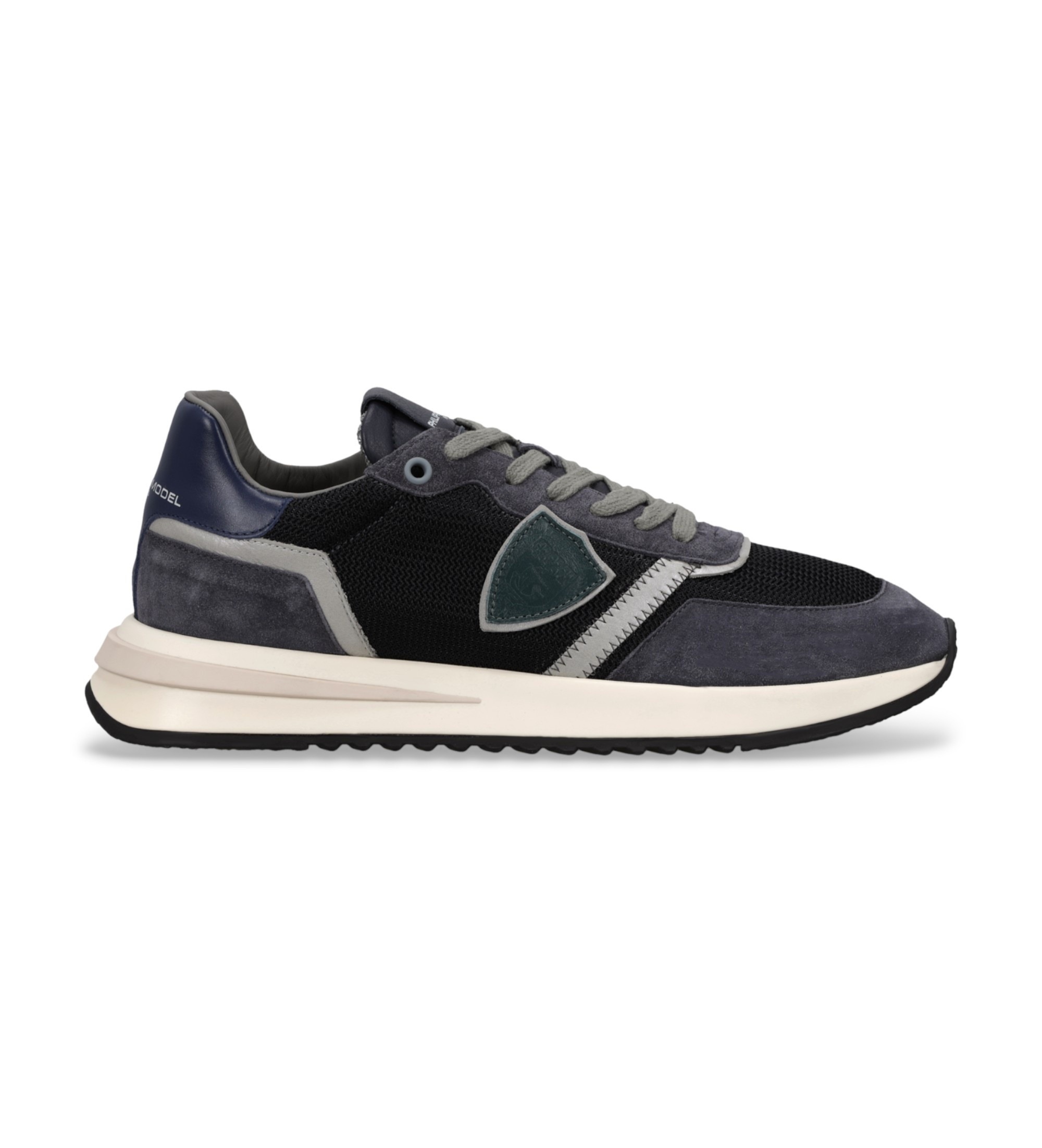 Philippe Model für Herren. TYLU Tropez 2.1 Low Ledersneaker mairno (41), Blau, Wohnung, Schnürsenkel, Sportlich