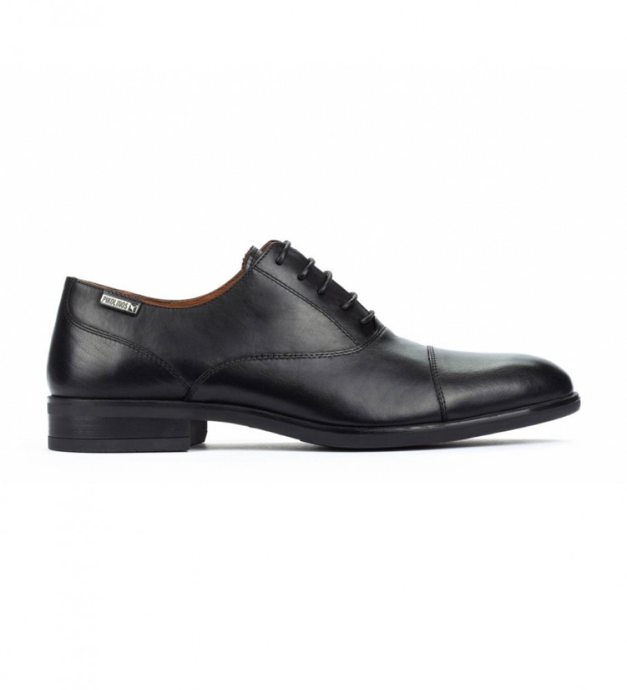 Pikolinos für Herren. M7J-4184 Lederschuhe Bristol M7J schwarz (41), Wohnung, Schnürsenkel, Lässig