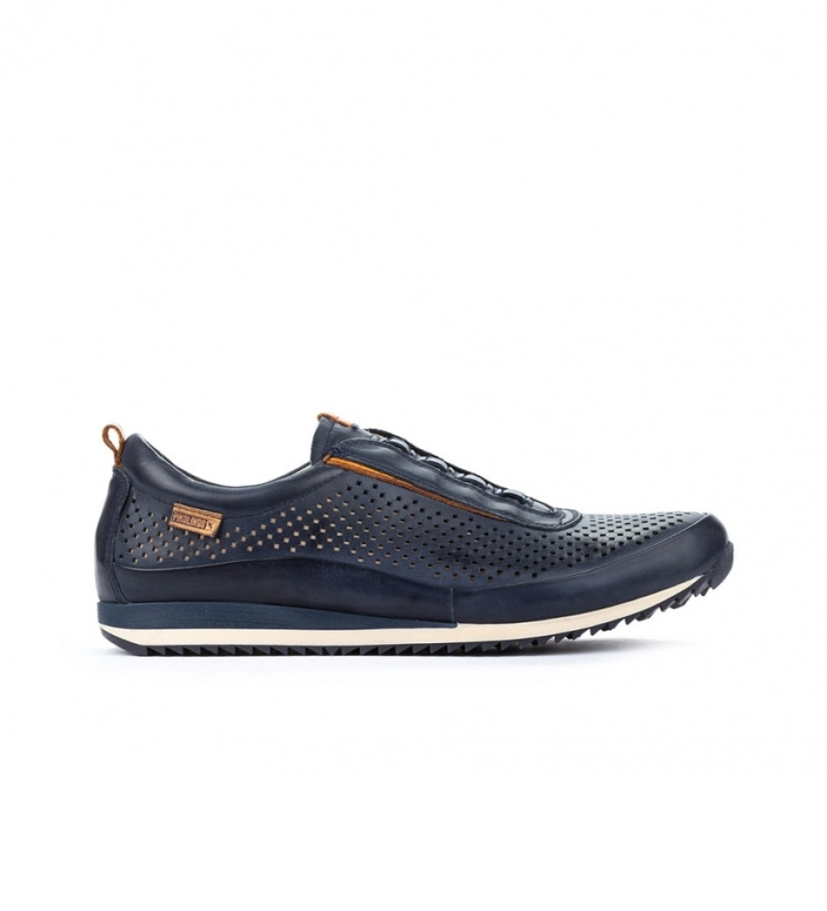 Pikolinos für Herren. M2A-6252 Liverpool M2A Lederschuhe Blau (44), Schnürsenkel, Lässig
