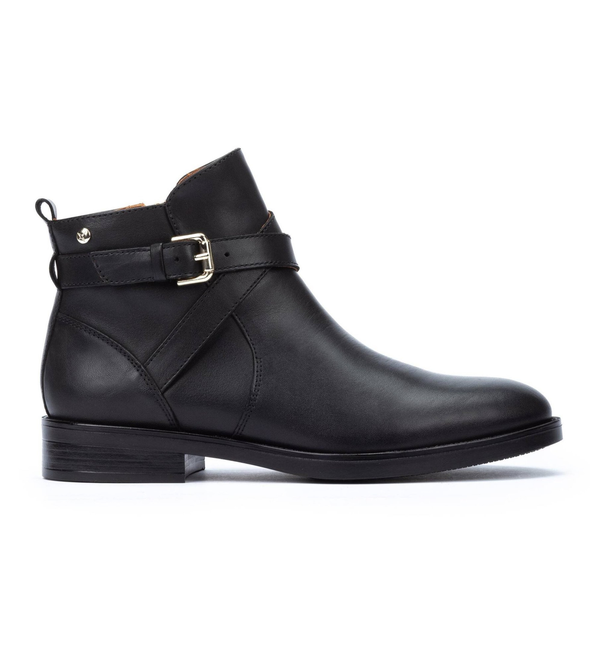 Pikolinos für Damen. W3C-8869 Lederstiefeletten Puertollano schwarz (36), Wohnung, Reißverschluss, Lässig