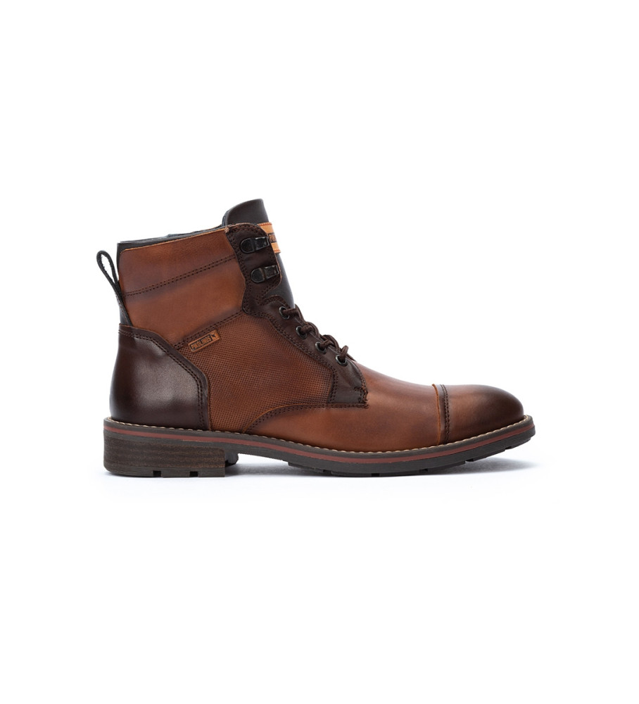Pikolinos für Herren. M2M-8156C1 York braune Lederstiefeletten (45), Wohnung, Reißverschluss, Lässig, Kunstleder