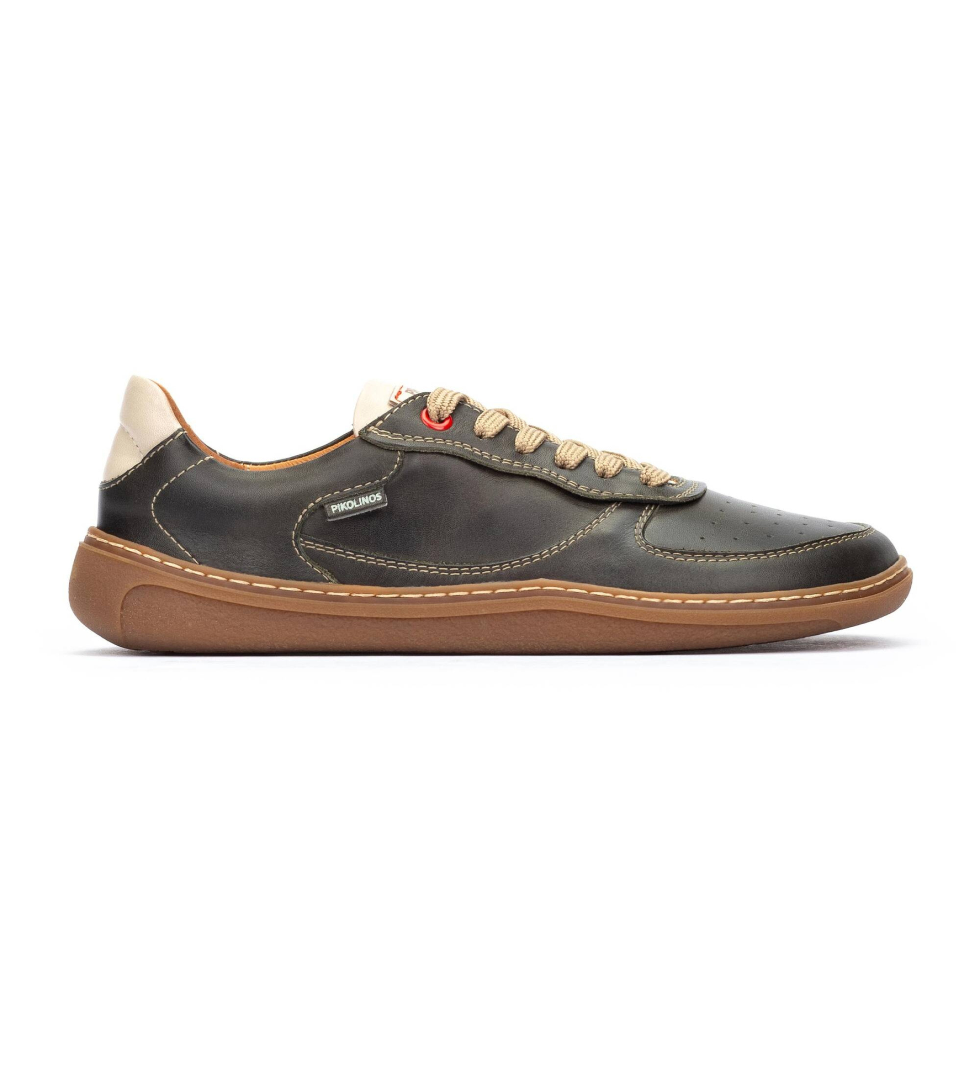 Pikolinosunisex. U9F-6363C2 Aranjuez donkergroene leren pantoffels (43), Leer, Plat, Veters, Casual