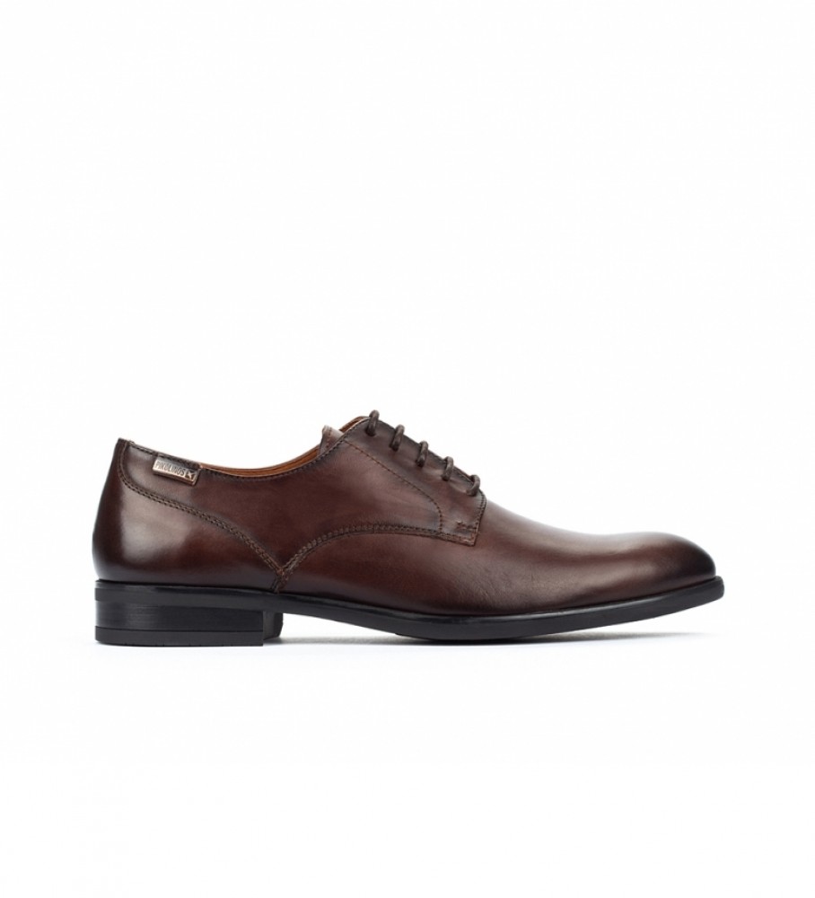 Pikolinos für Herren. M7J-4187 Lederschuhe Bristol M7J elm (46), Braun, Wohnung, Schnürsenkel, Lässig