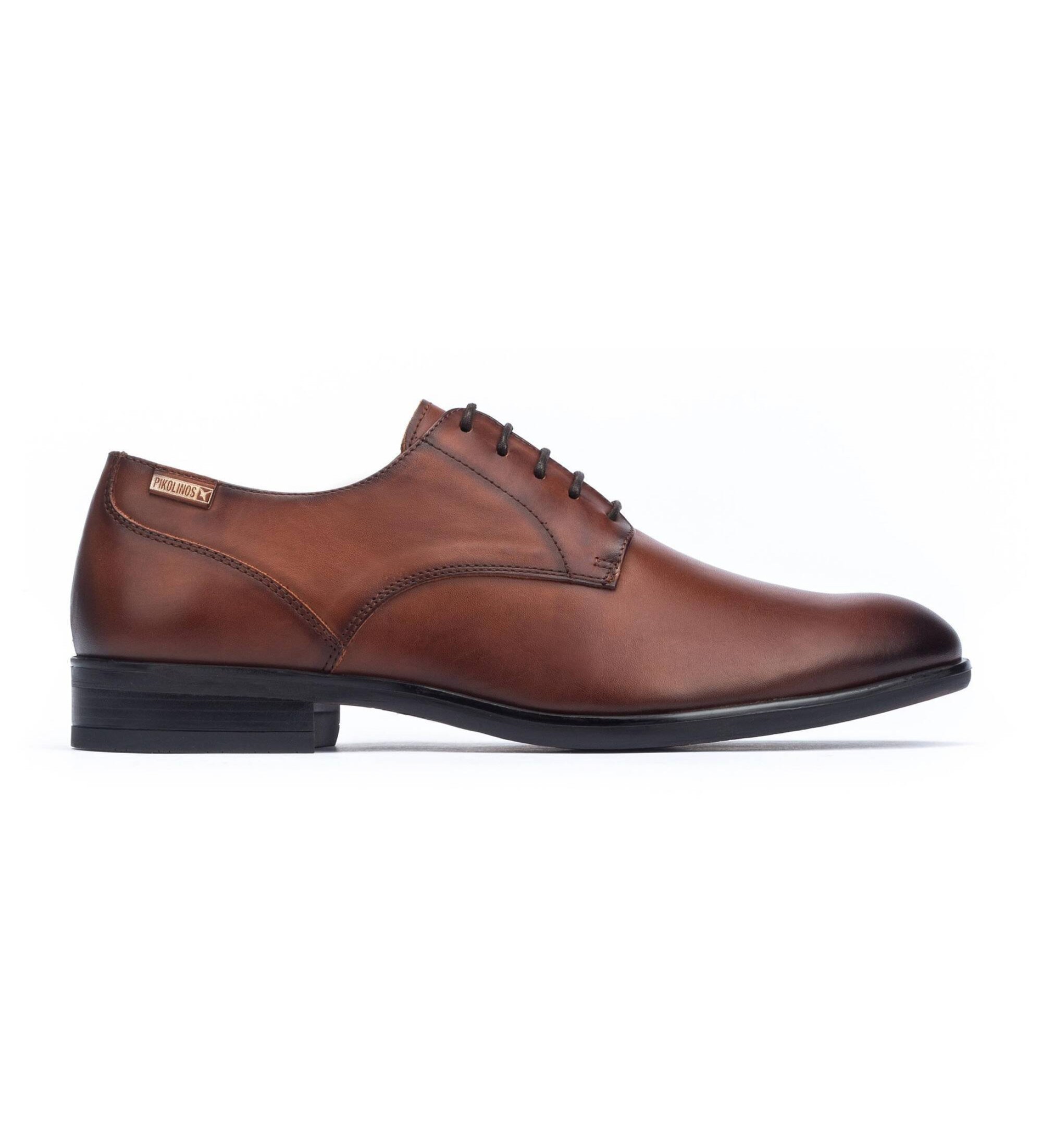 Pikolinos für Herren. M7J-4187XL Braune Bristol-Lederschuhe (48), Wohnung, Schnürsenkel, Lässig