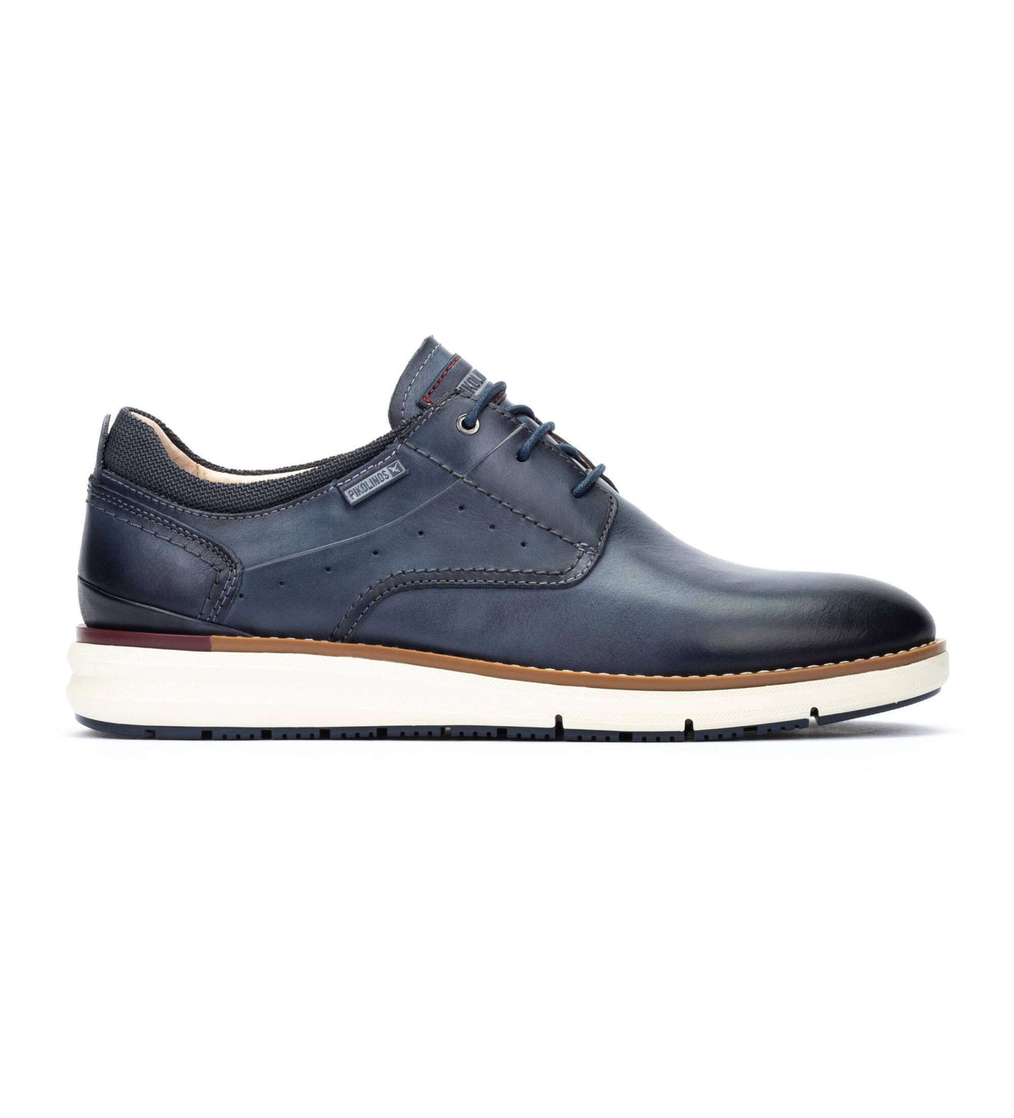Pikolinos für Herren. M1A-4276C1 Manacor Lederschuhe navy (40), Wohnung, Schnürsenkel, Lässig, Marine