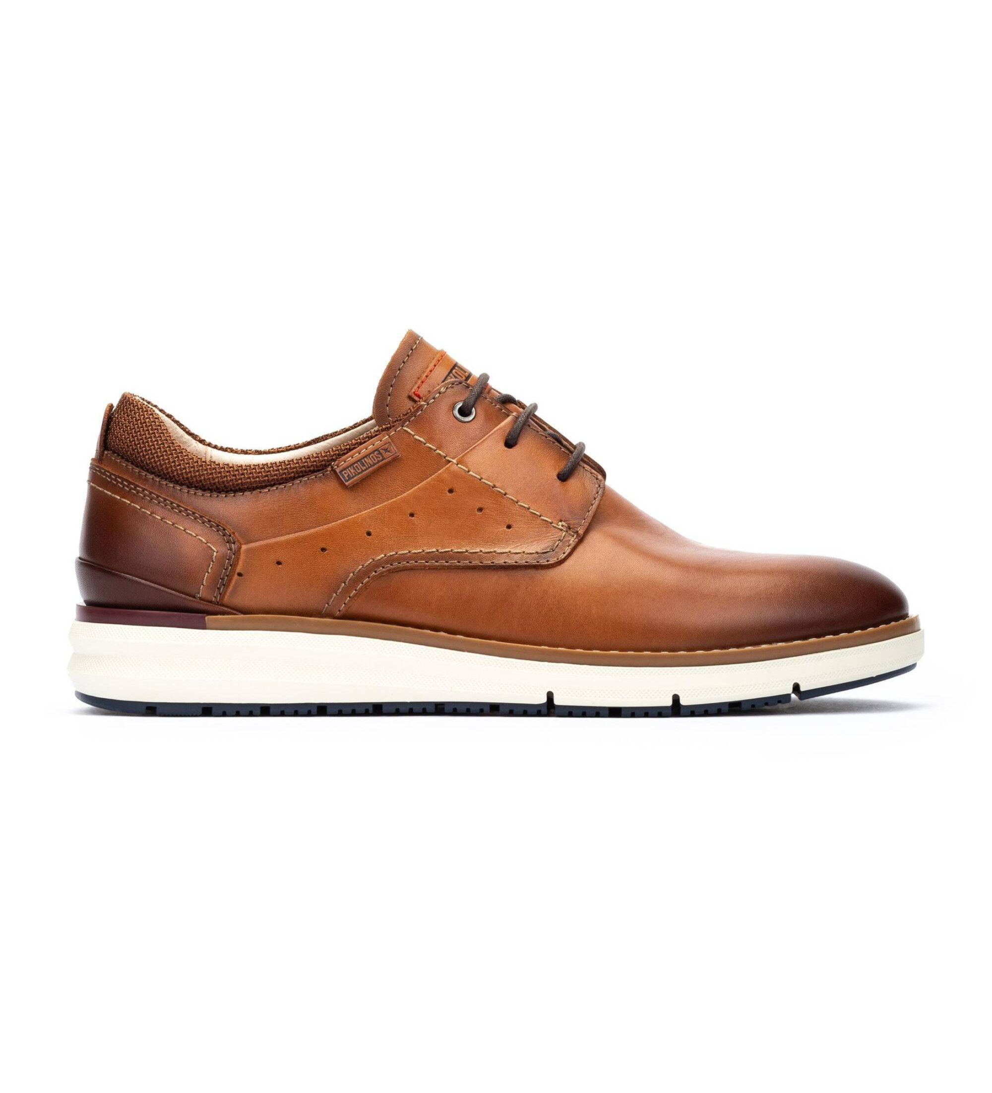 Pikolinos für Herren. M1A-4276C1 Manacor Schuhe aus braunem Leder (43), Wohnung, Schnürsenkel, Lässig