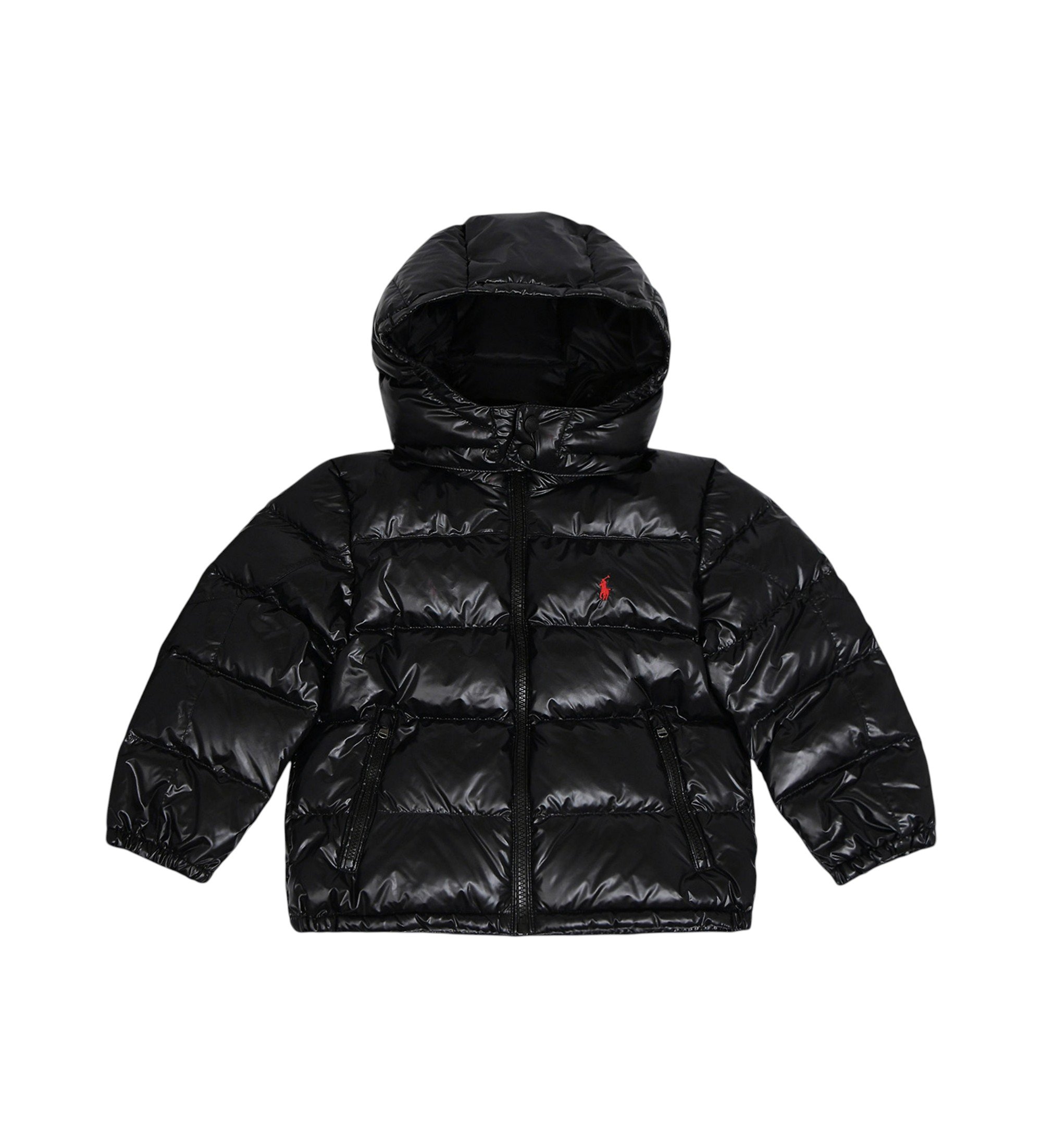 Polo Ralph Lauren für Jungen. 322978459001 Glänzender Daunenmantel schwarz (4años= 109/116cm), Lässig, Nachhaltig, Recyceltes Nylon, Kinderb