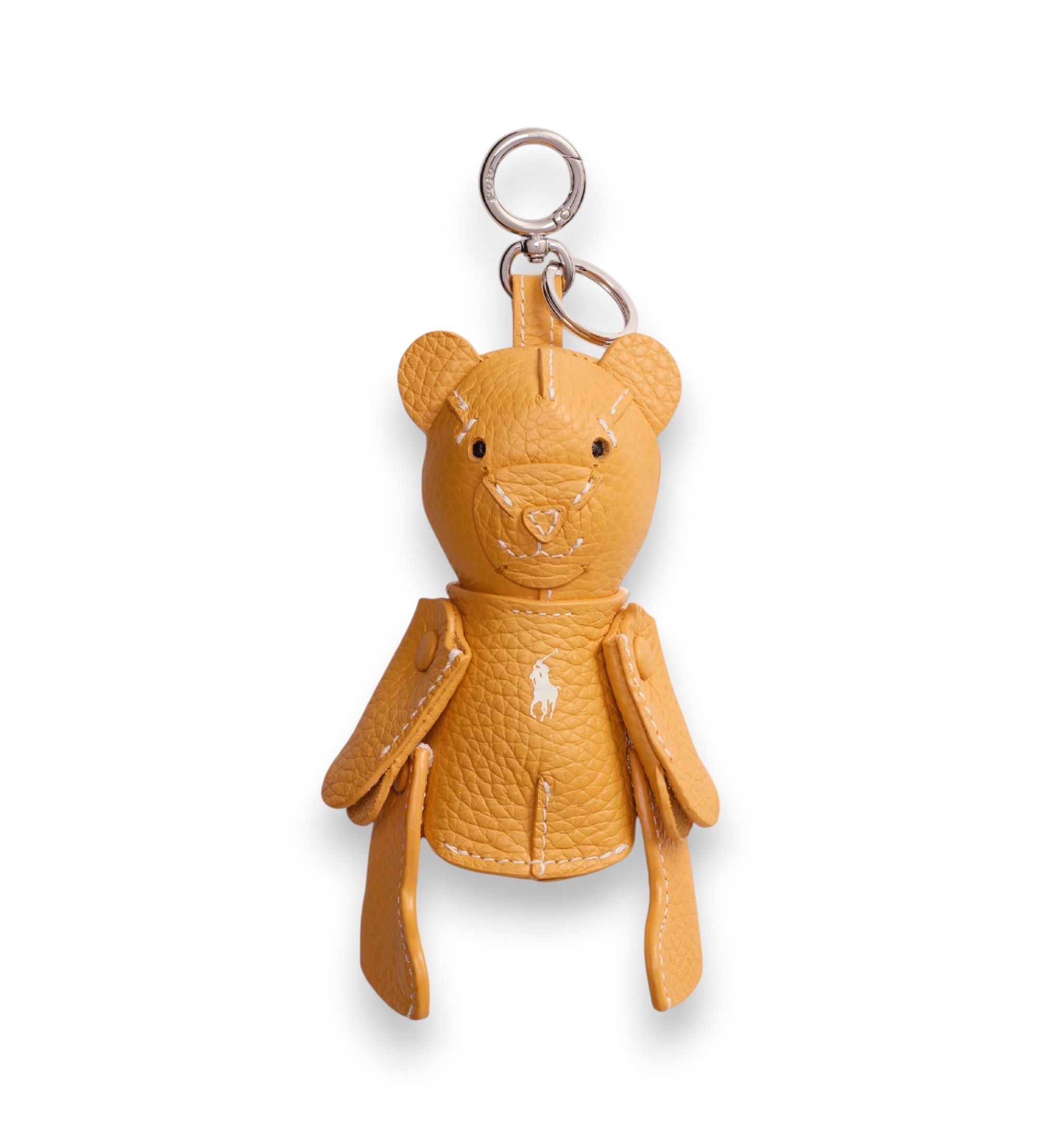 Polo Ralph Lauren für Damen. 427P13276011 Polo Bear Leder-Taschenanhänger orange (OSFA), Lässig