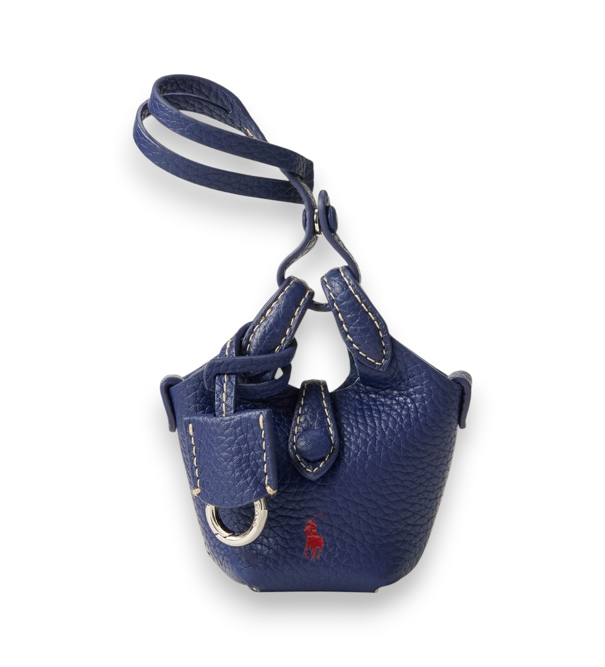 Polo Ralph Lauren für Damen. 427P17791005 Ledernes Polo Play Anhänger für Tasche, marineblau (OSFA), Lässig
