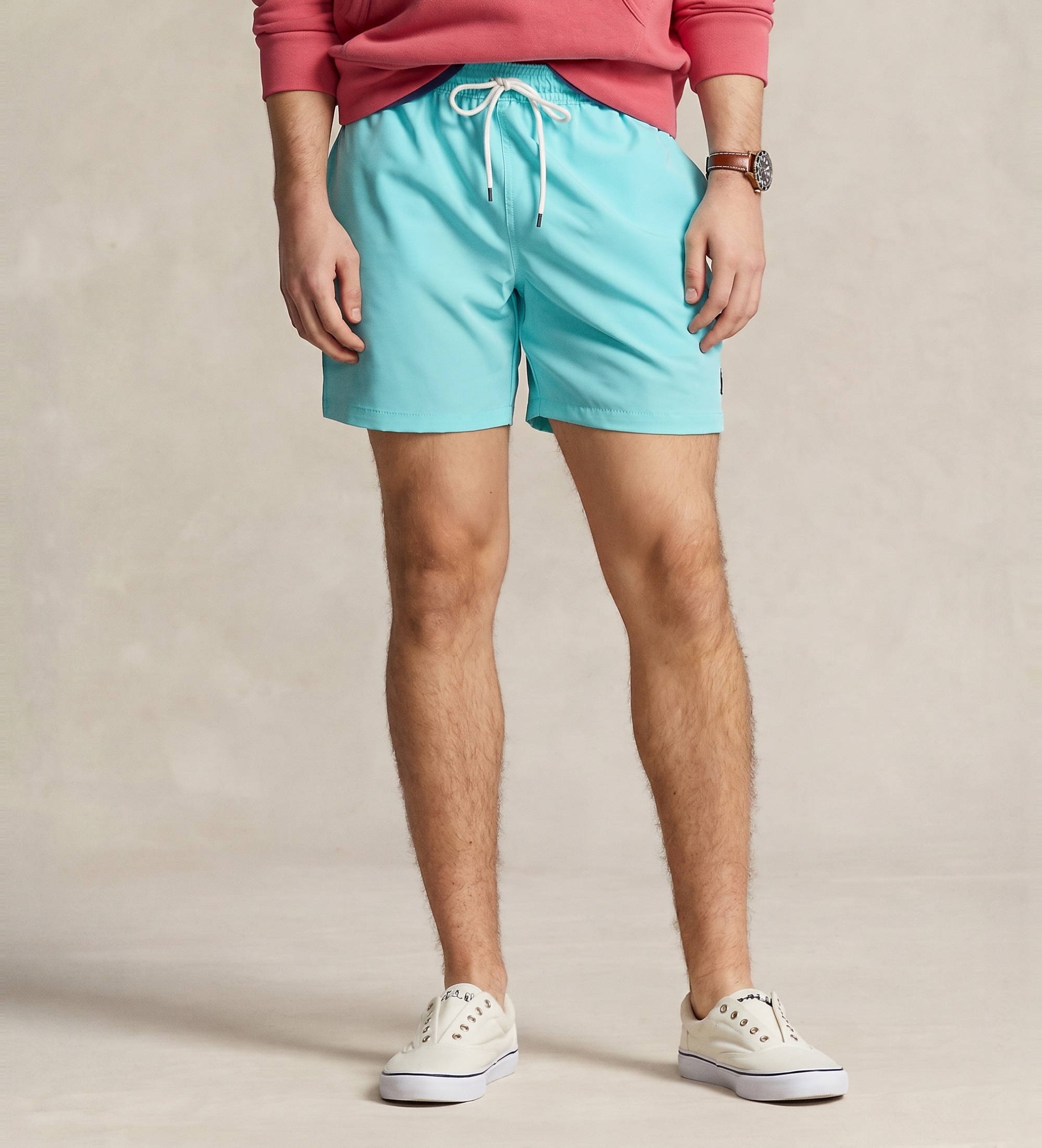 Polo Ralph Lauren für Herren. 710907255004 Bermudashorts Badeanzug Traveler blau (S), Strandbekleidung, Polyester