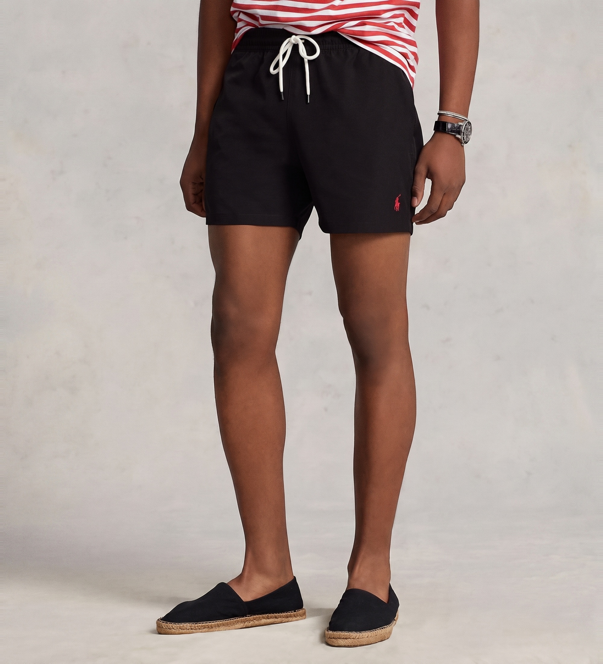 Polo Ralph Lauren für Herren. 710907255002 Reisende Bermudashorts schwarz (S), Strandbekleidung, Recyceltes Polyester