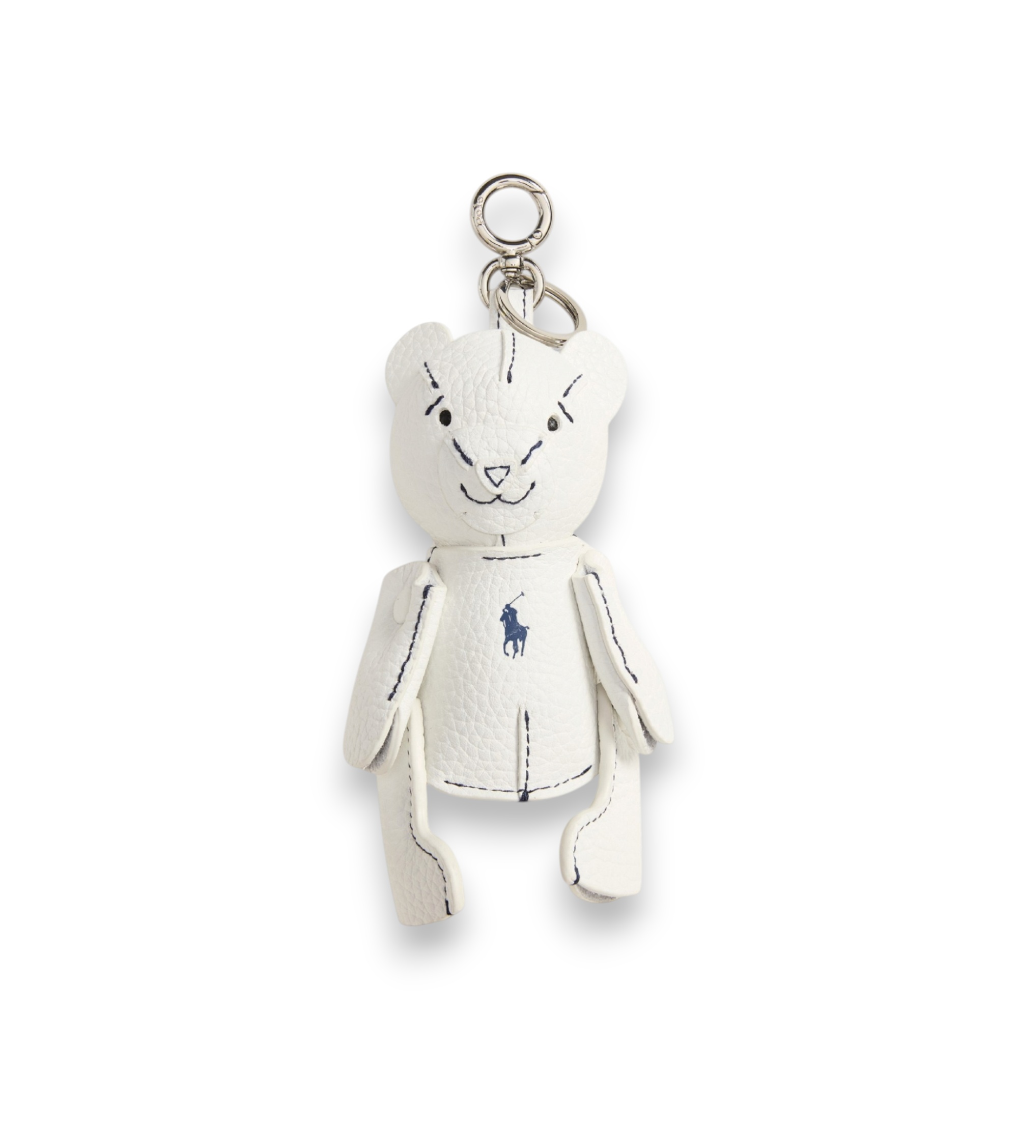Polo Ralph Lauren für Damen. 427P13276002 Charme für Bärentasche weiß (OSFA), Lässig, Leder