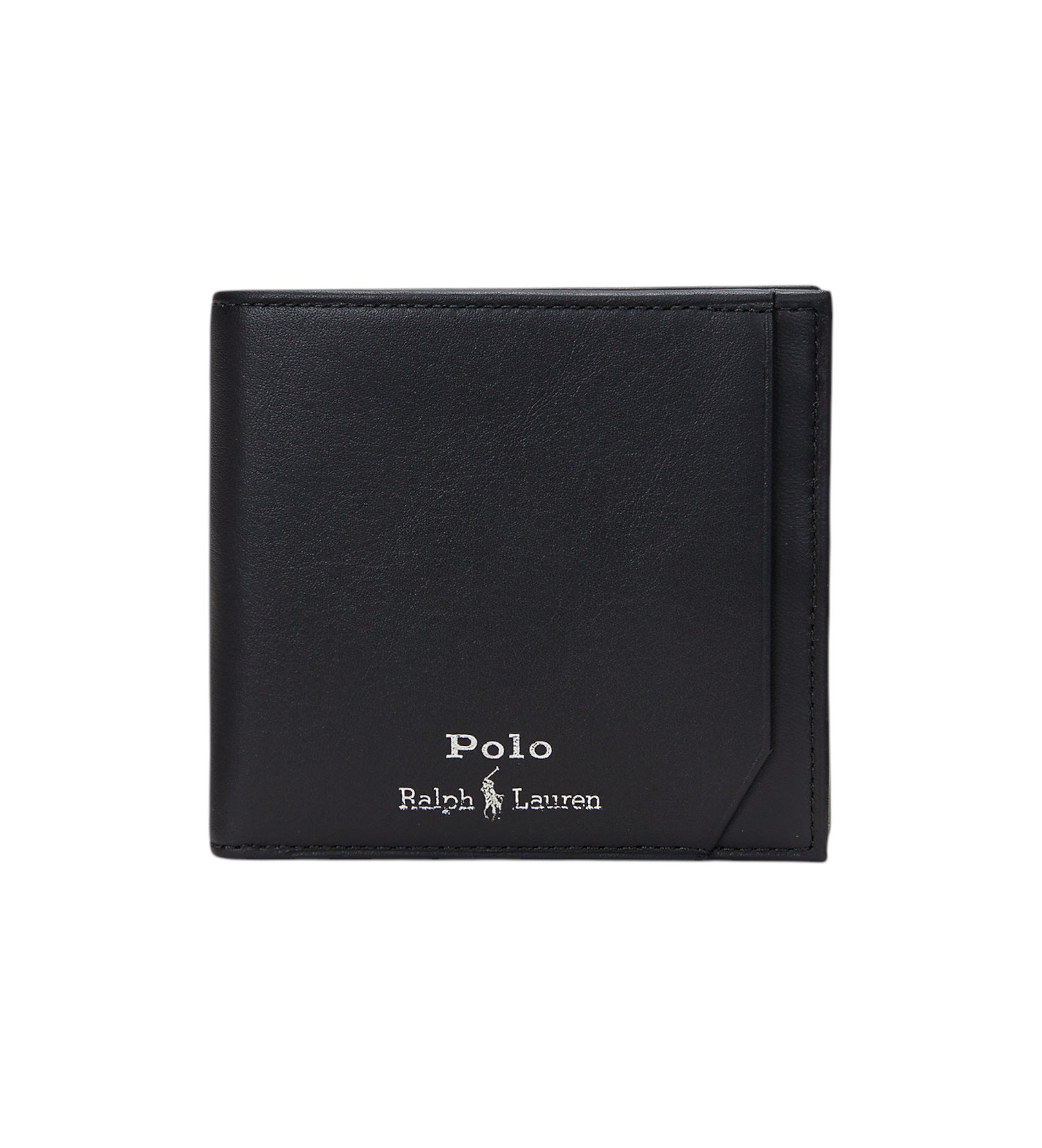 Polo Ralph Lauren für Herren. 405963229001 CN Leder Portemonnaie schwarz (OSFA), Lässig