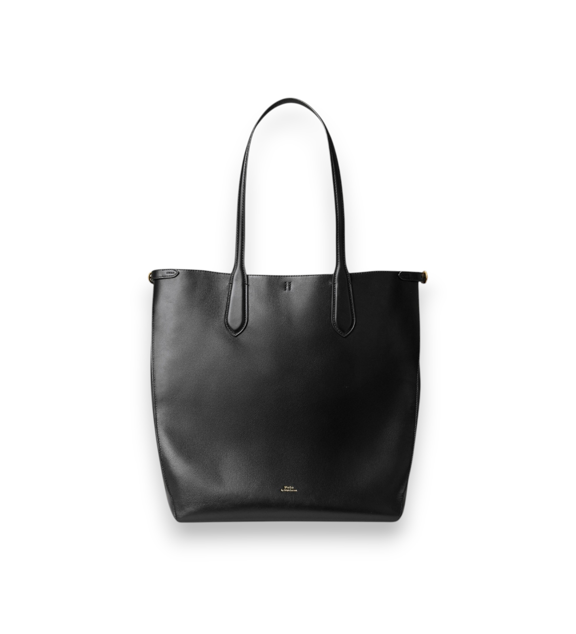 Polo Ralph Lauren für Damen. 428962757002 Längliche Bellport Tote-Tasche aus schwarzem Leder (OSFA), Lässig