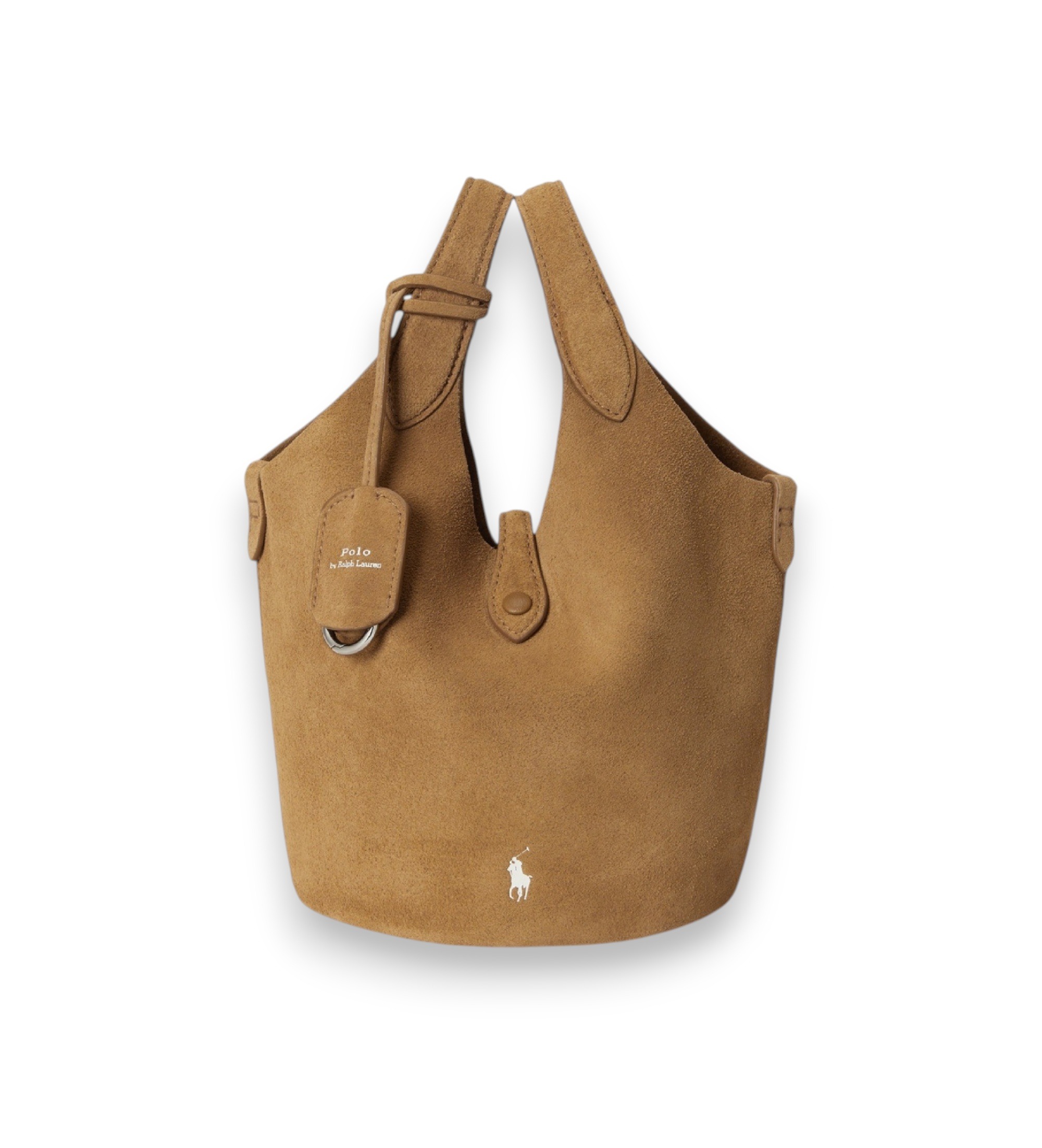 Polo Ralph Lauren für Damen. 428P23820001 Umhängetasche Tote Polo Play aus Wildleder in Beige (OSFA), Lässig