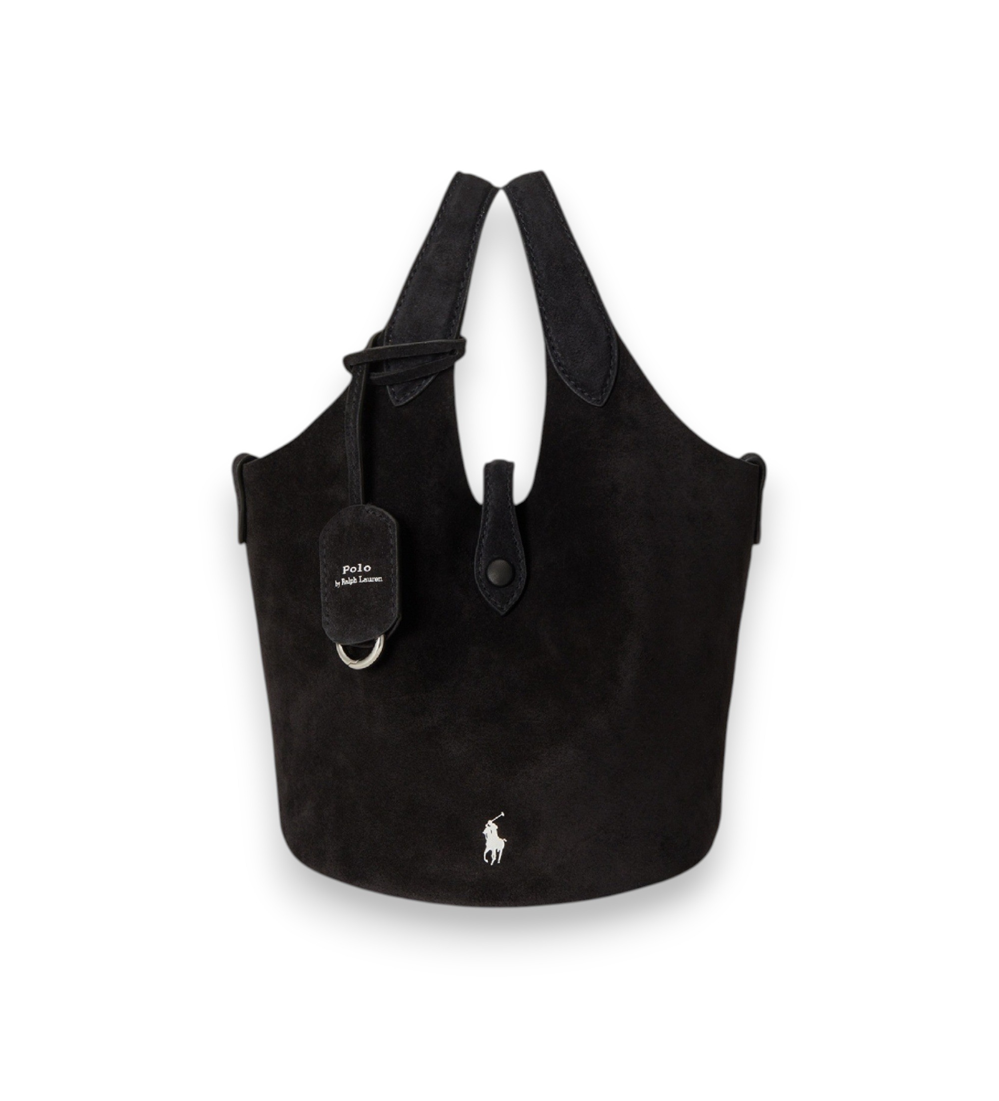 Polo Ralph Lauren für Damen. 428P23820002 Umhängetasche Polo Play aus schwarzem Wildleder (OSFA), Lässig